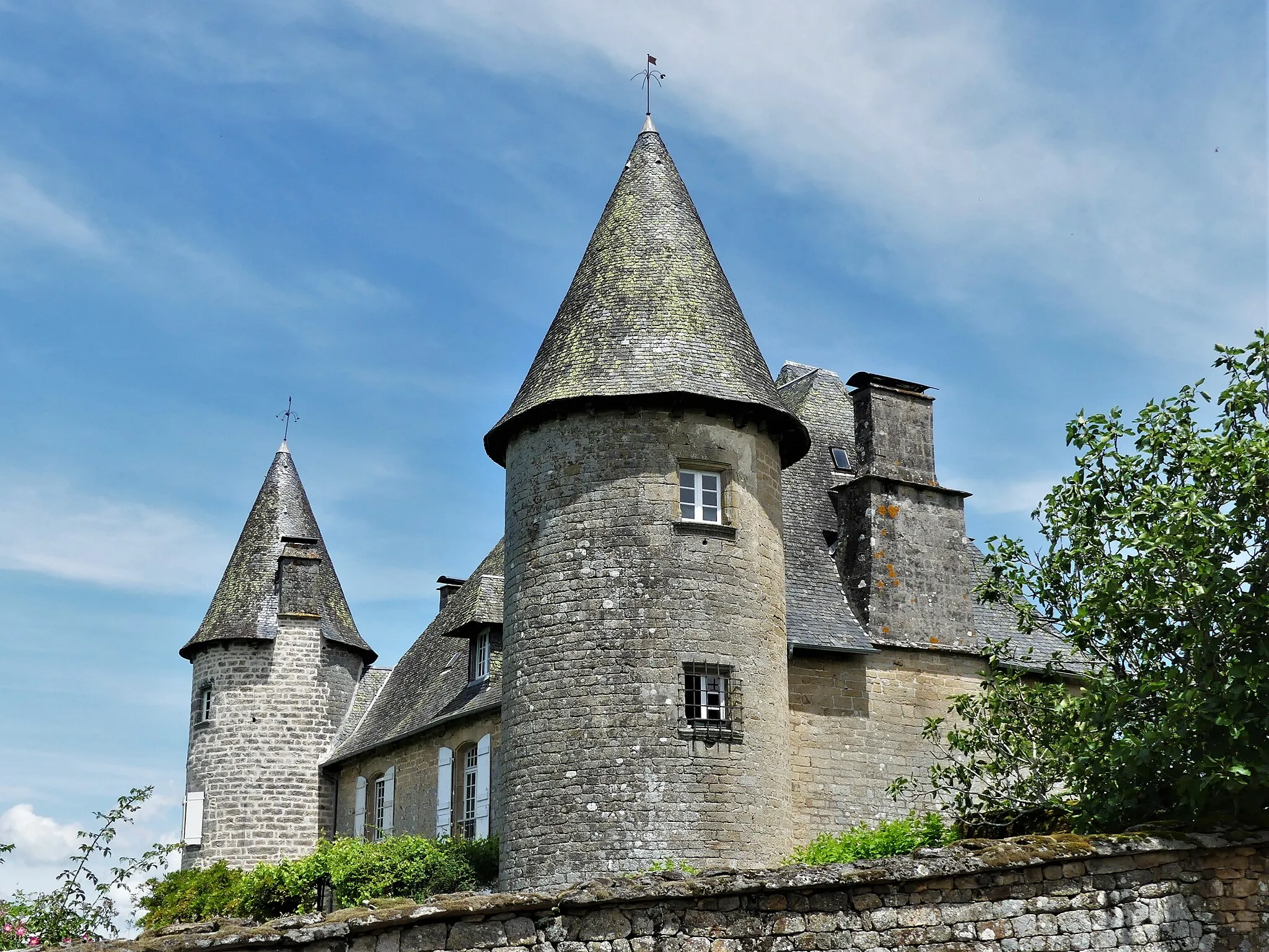 Photo showing: Le château d'Affieux, Corrèze, FRance.