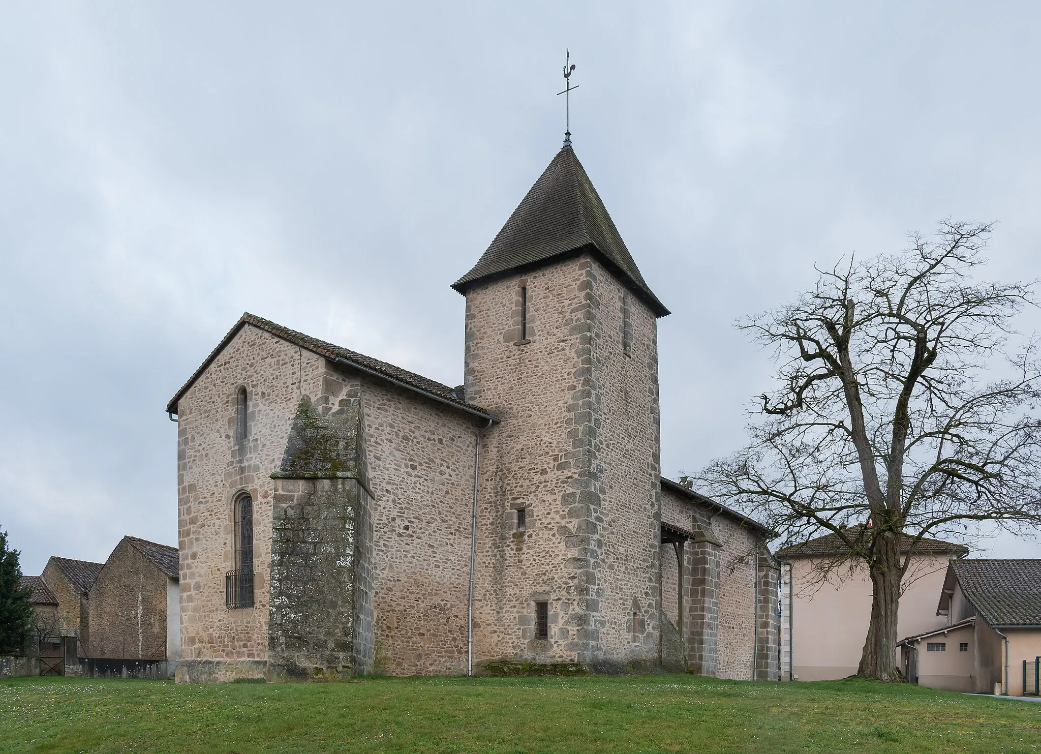 Photo showing: Saint Martial church in Roussac, Haute-Vienne, France