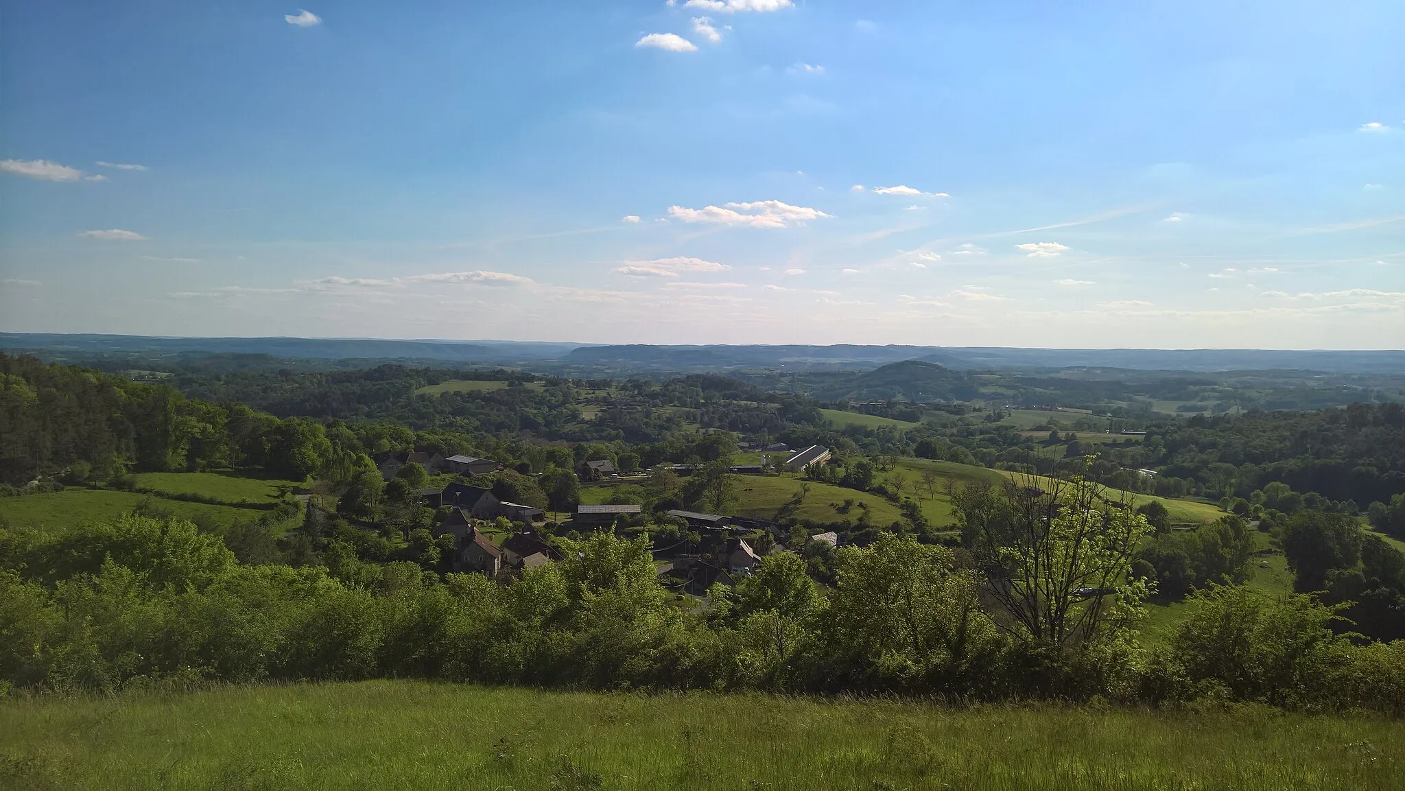 Photo showing: Le plateau de La Cafouillère - looking south-west