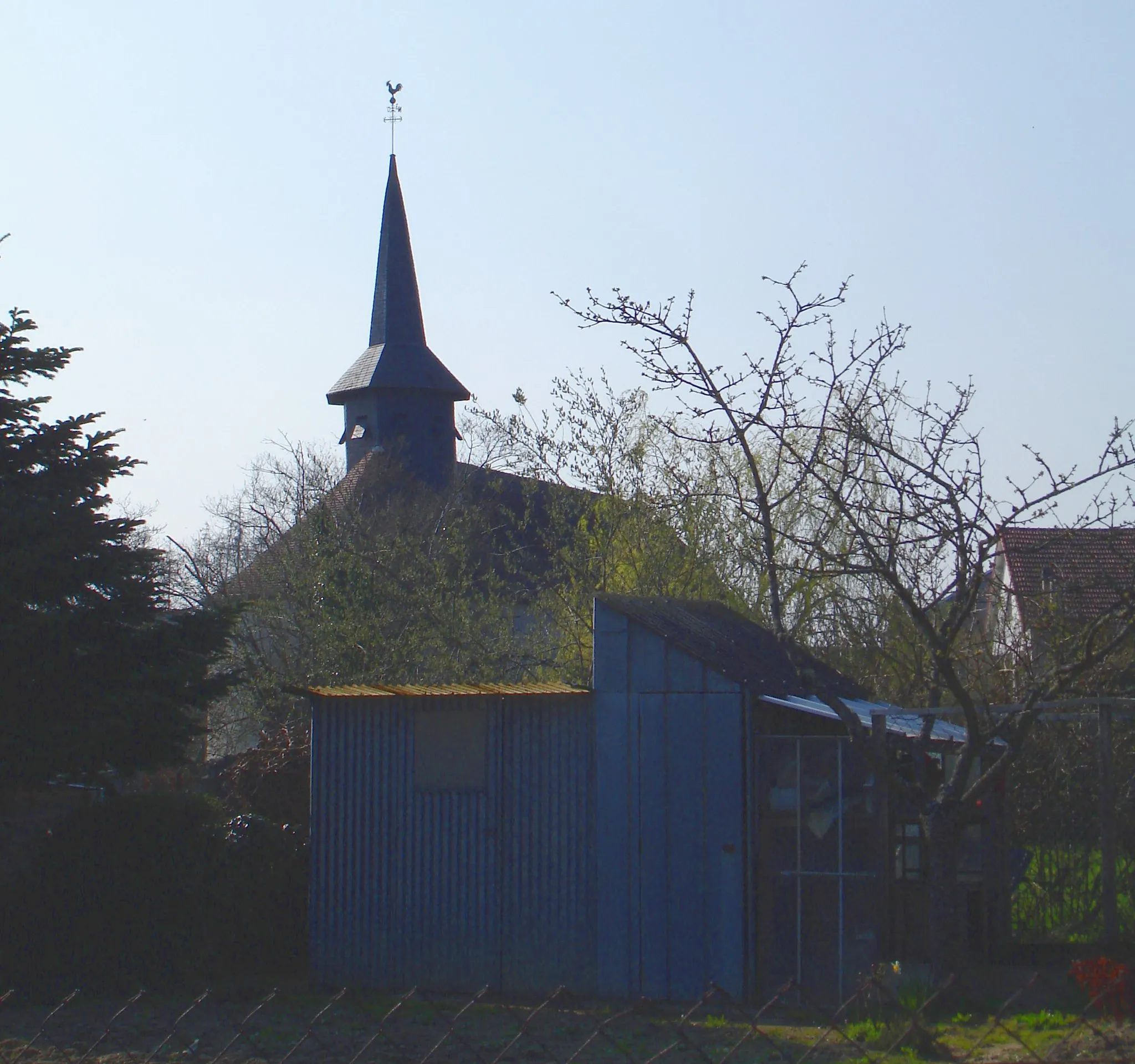 Photo showing: Church of the small town of Budelière, Creuse, France