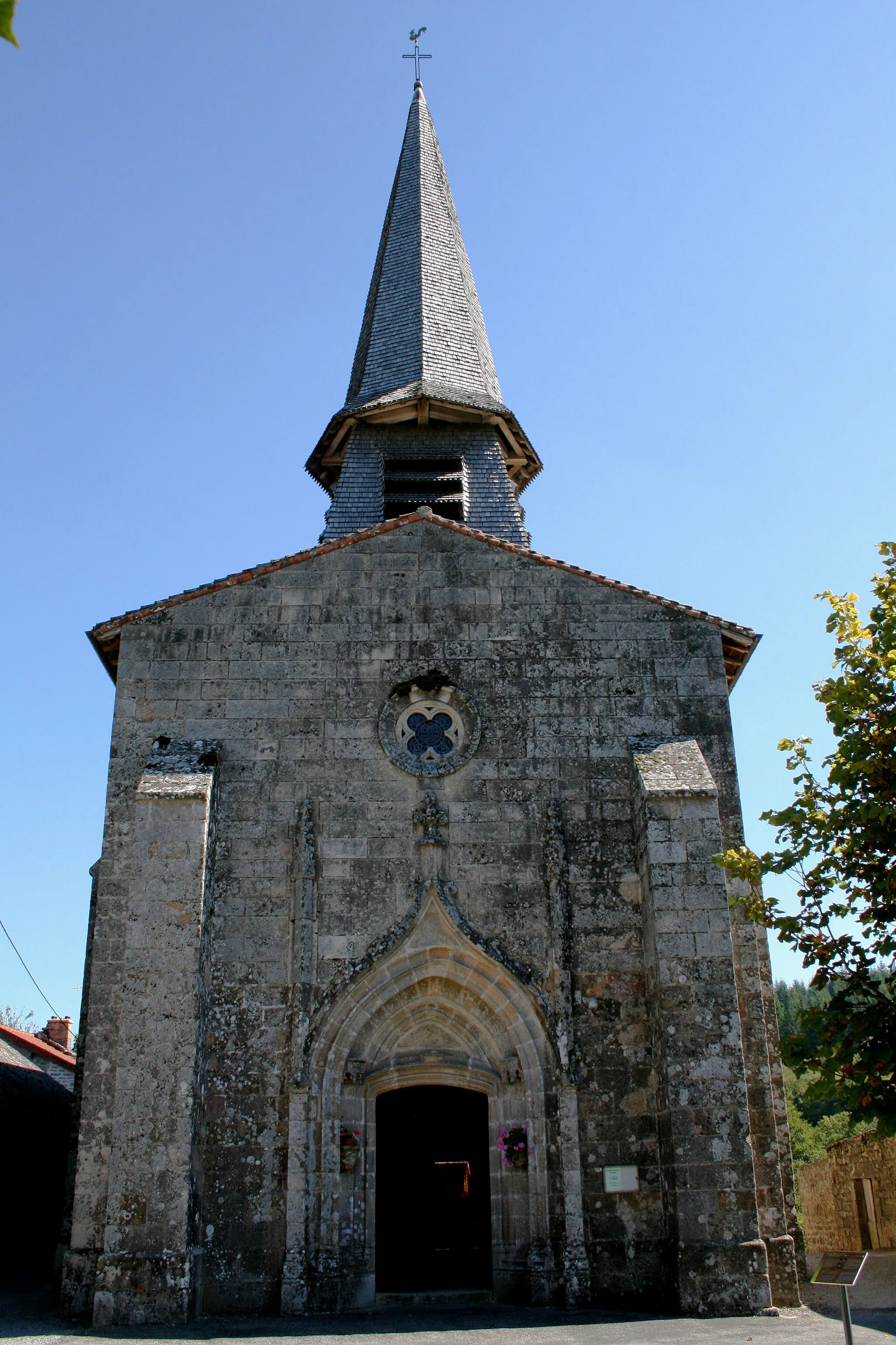 Photo showing: Église de l'Assomption-de-la-Très-Sainte-Vierge de Soubrebost,  (Classé, 1942)