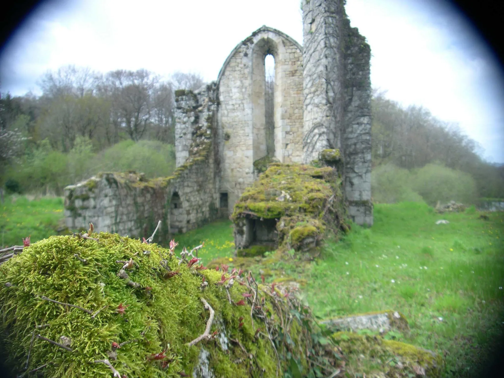 Photo showing: chapelle en ruine de la commanderie templière de Charrières, Creuse, France