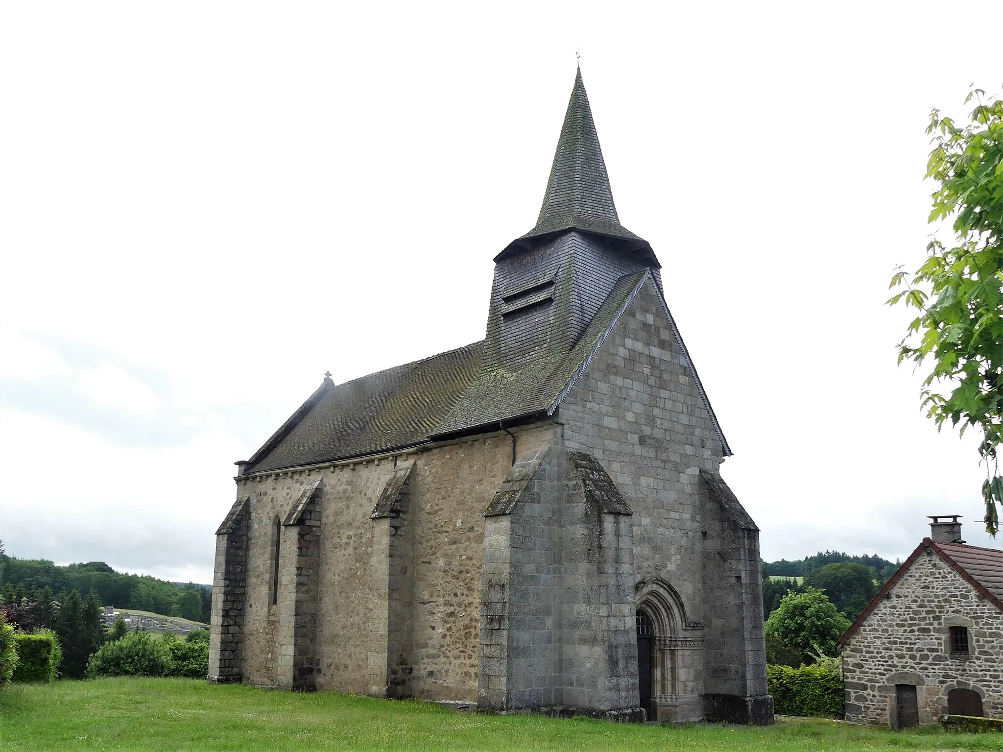 Photo showing: L'église de Banize, Creuse, France.