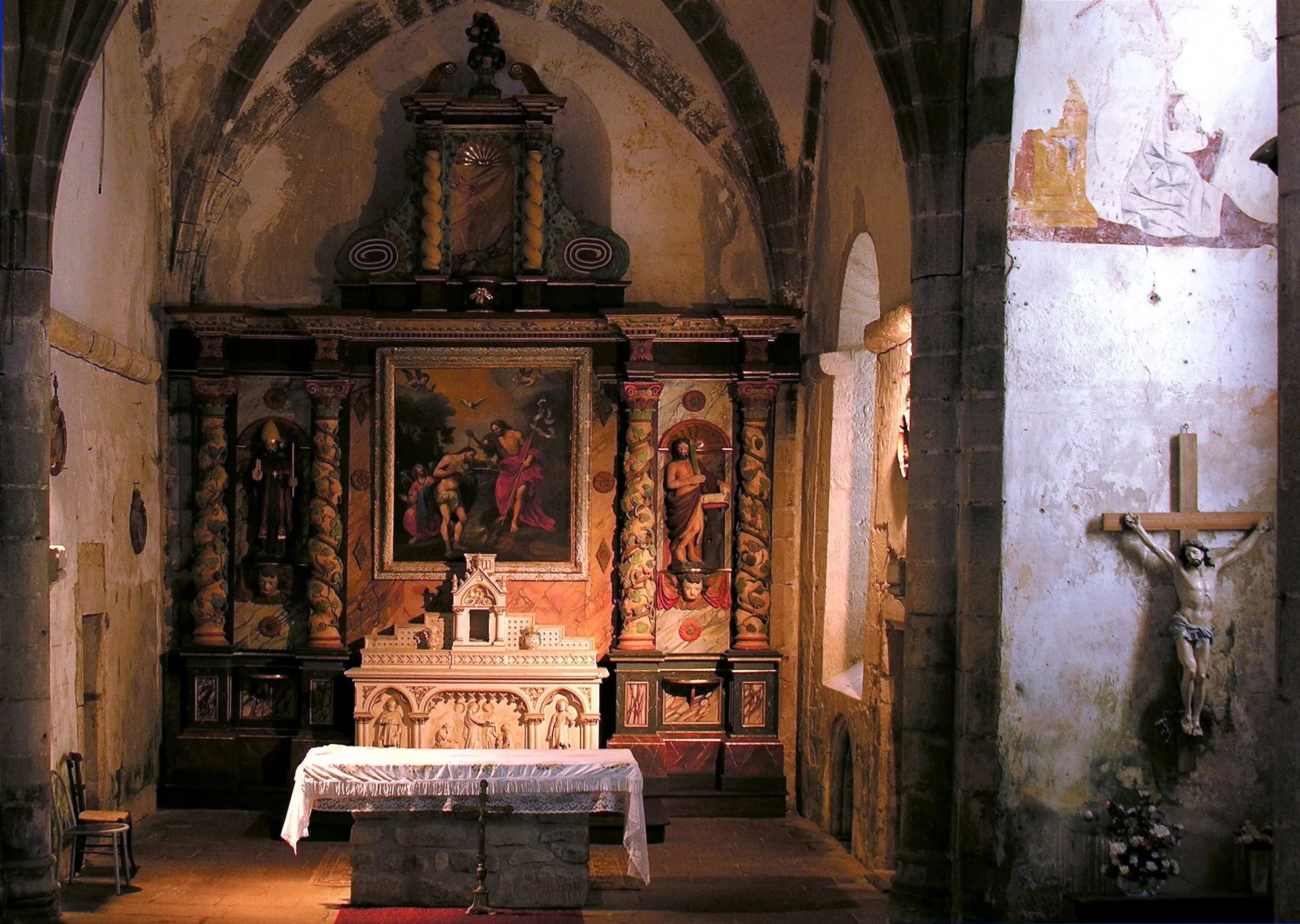 Photo showing: Photographie de l'intérieur de l'Eglise de Saint-Martial sur la commune de Jabreilles-les-Bordes