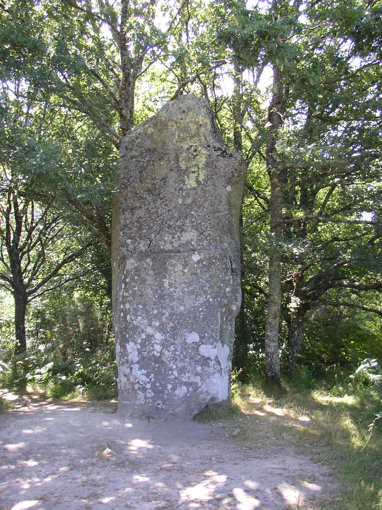 Photo showing: Menhir situé à Cinturat sur la commune de Cieux (Haute-Vienne)