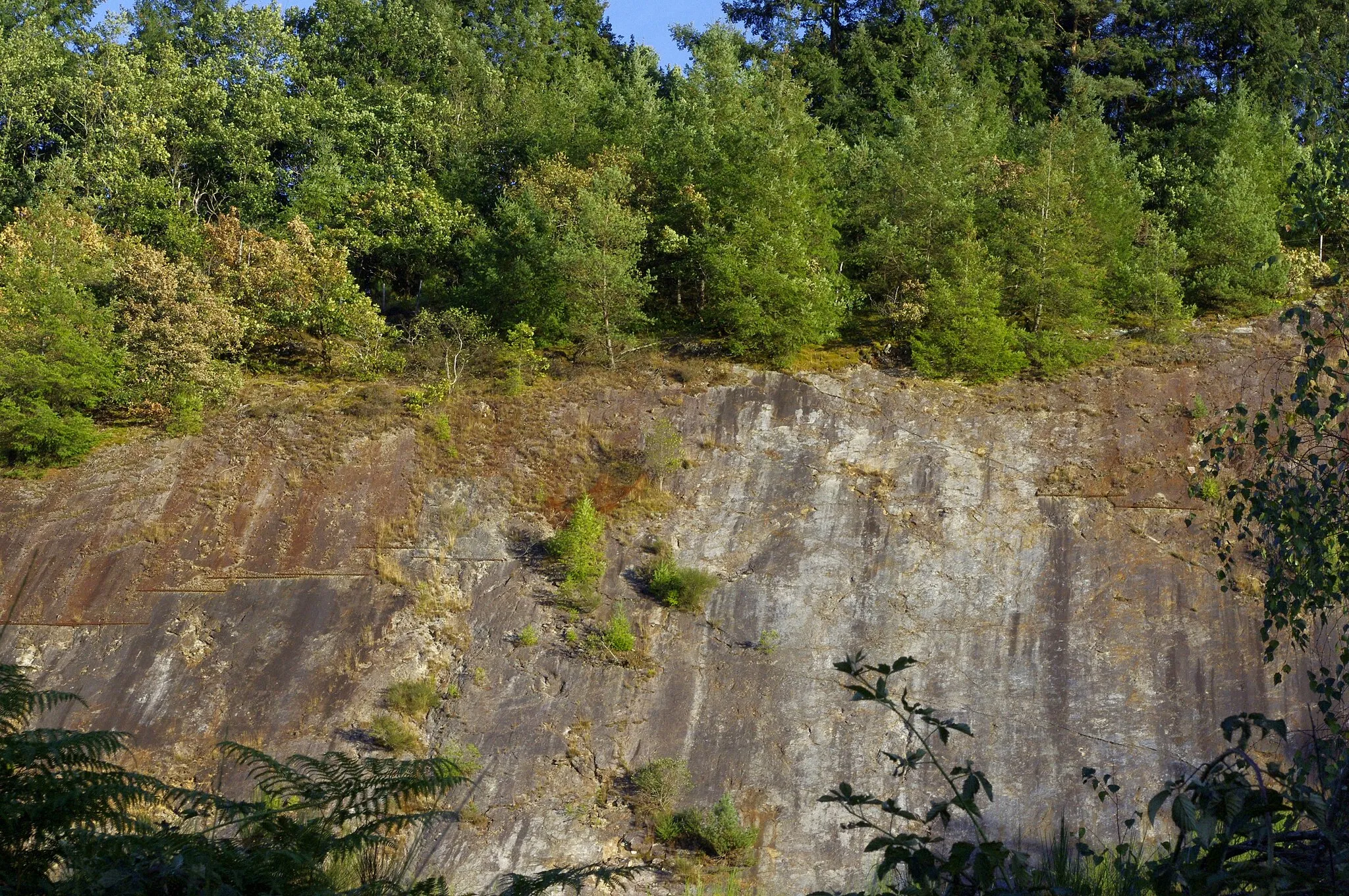 Photo showing: Verlassene Goldmine bei Le Chalard, Haute-Vienne, Frankreich