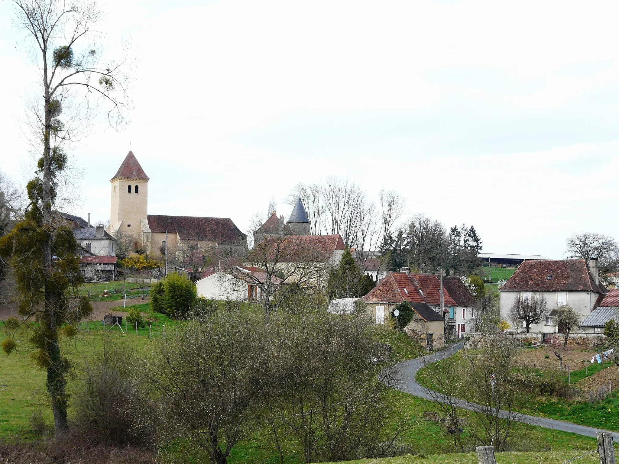 Photo showing: Le bourg de Sarrazac, Dordogne, France