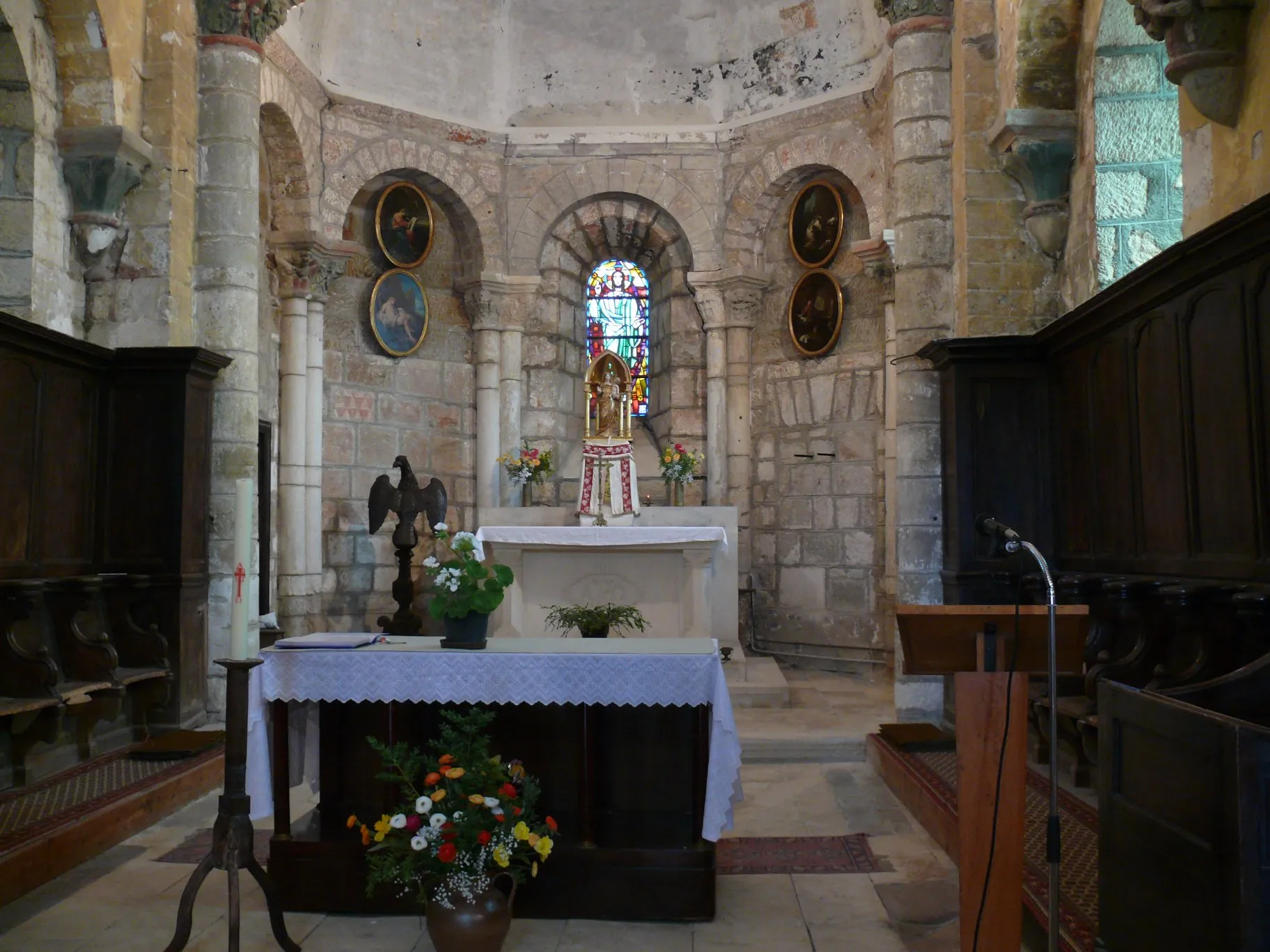 Photo showing: Our-Lady-of-the-Assumption's church of Noailles (Corrèze, Limousin, France).