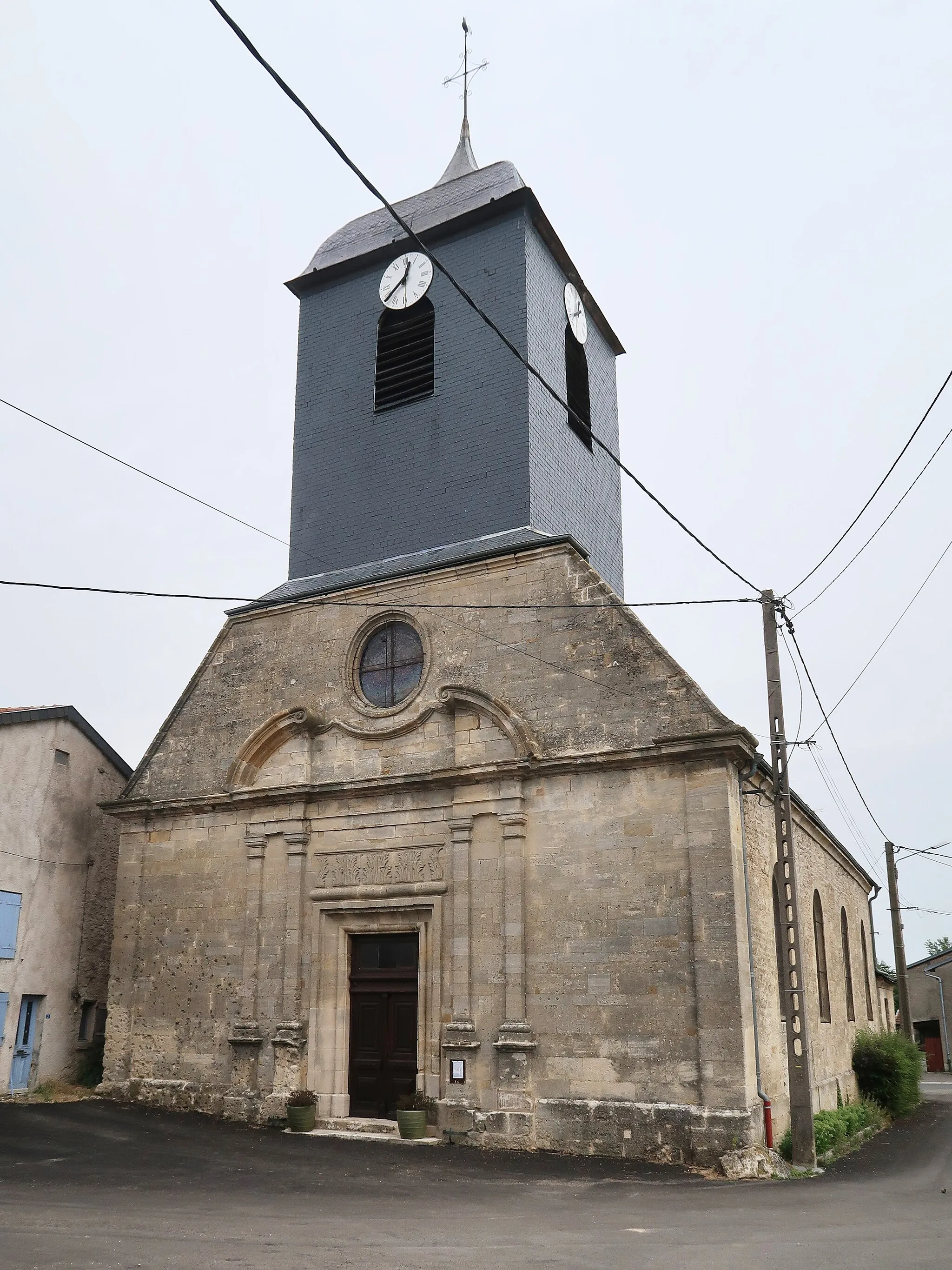 Photo showing: Sassey-sur-Meuse, église, façade