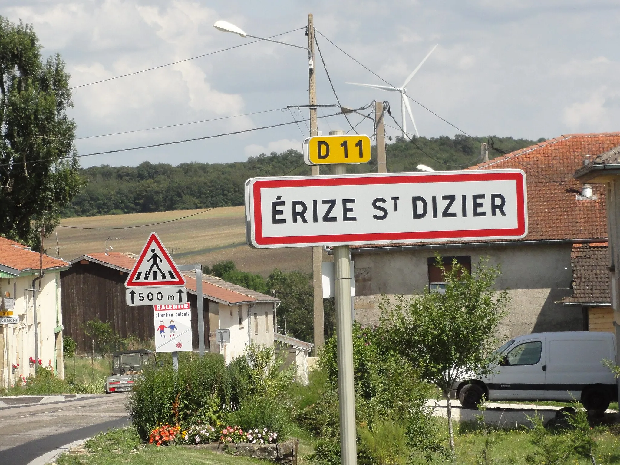 Photo showing: Érize-Saint-Dizier (Meuse) city limit sign