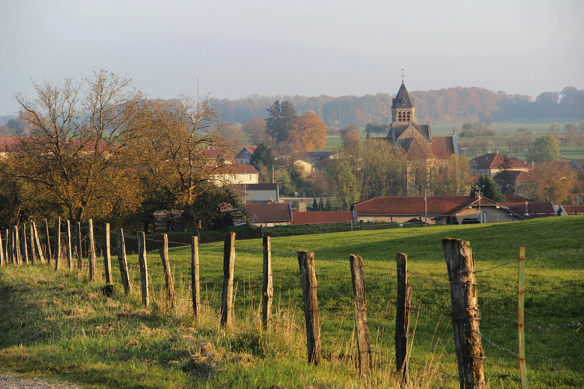 Photo showing: Vue du village en arrivant de Triaucourt