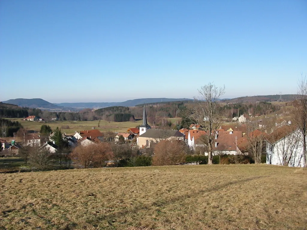 Photo showing: Gerbépal

Commune des Vosges
Panorama en direction de Corcieux
Copyright © Christian Amet