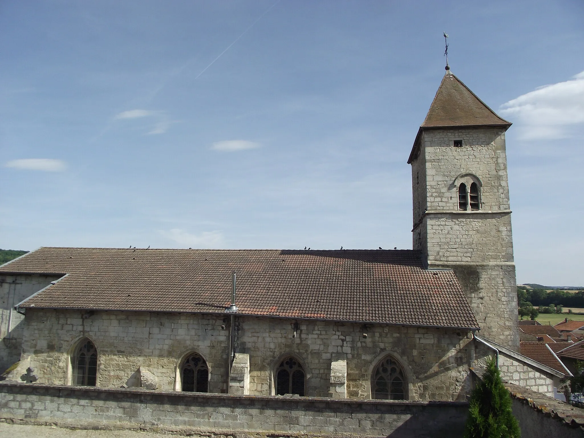 Photo showing: Église Saint-Grégoire-le-Grand à Pagny-la-Blanche-Côte (vue de coté)