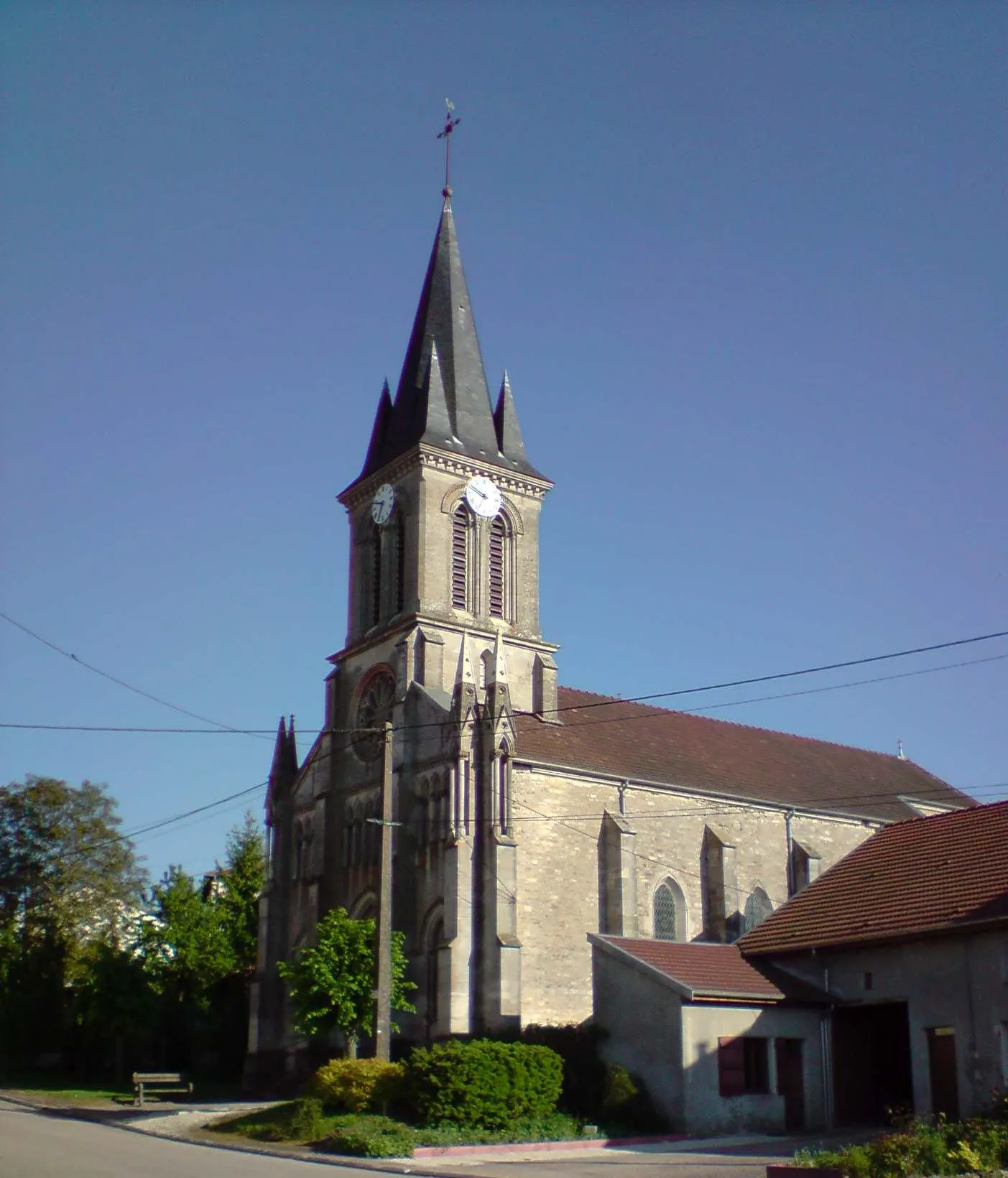 Photo showing: Church of the city of en:Vouthon-Haut, en:Meuse, France.