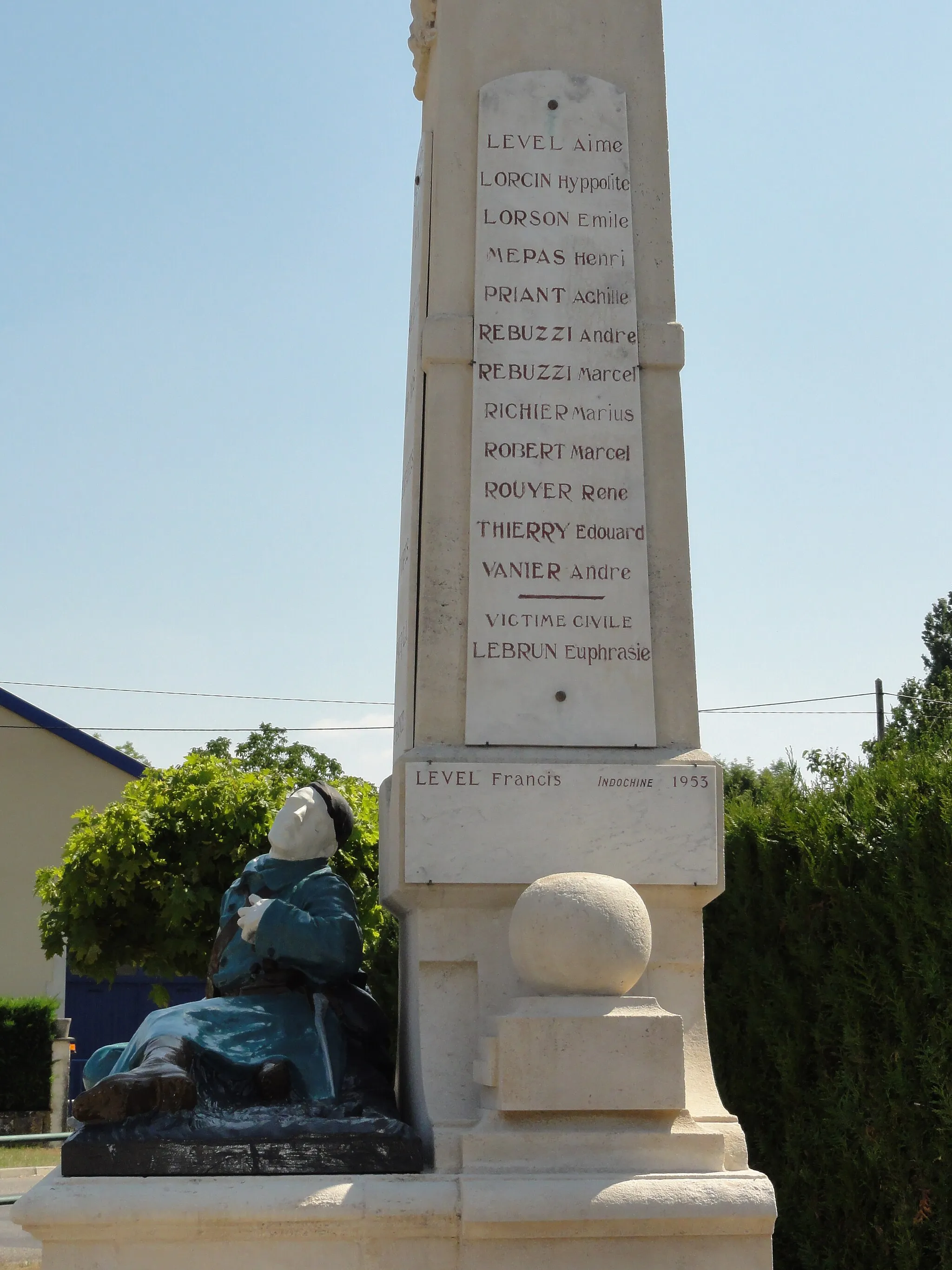 Photo showing: Mécrin (Meuse) monument aux morts