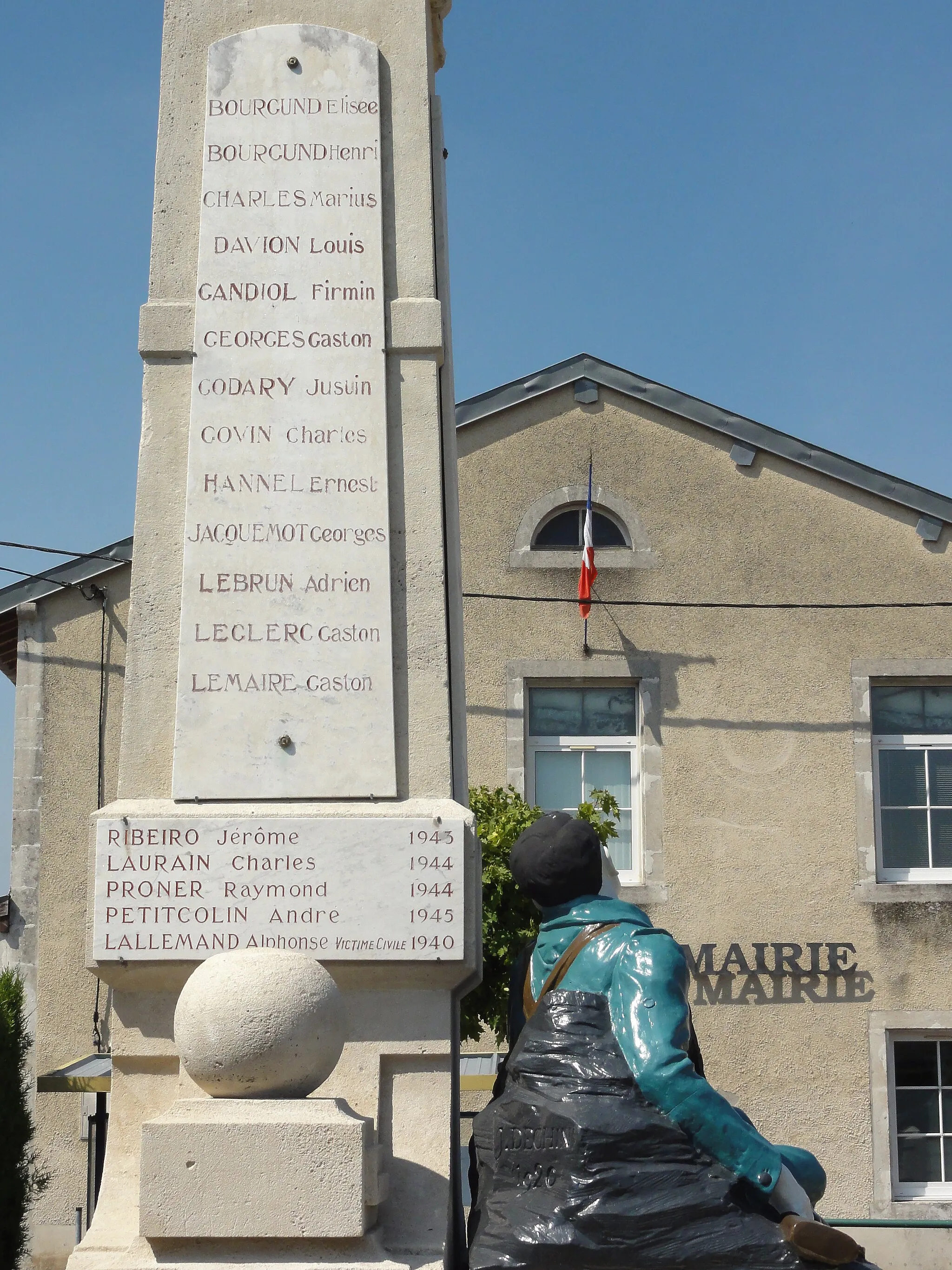 Photo showing: Mécrin (Meuse) monument aux morts