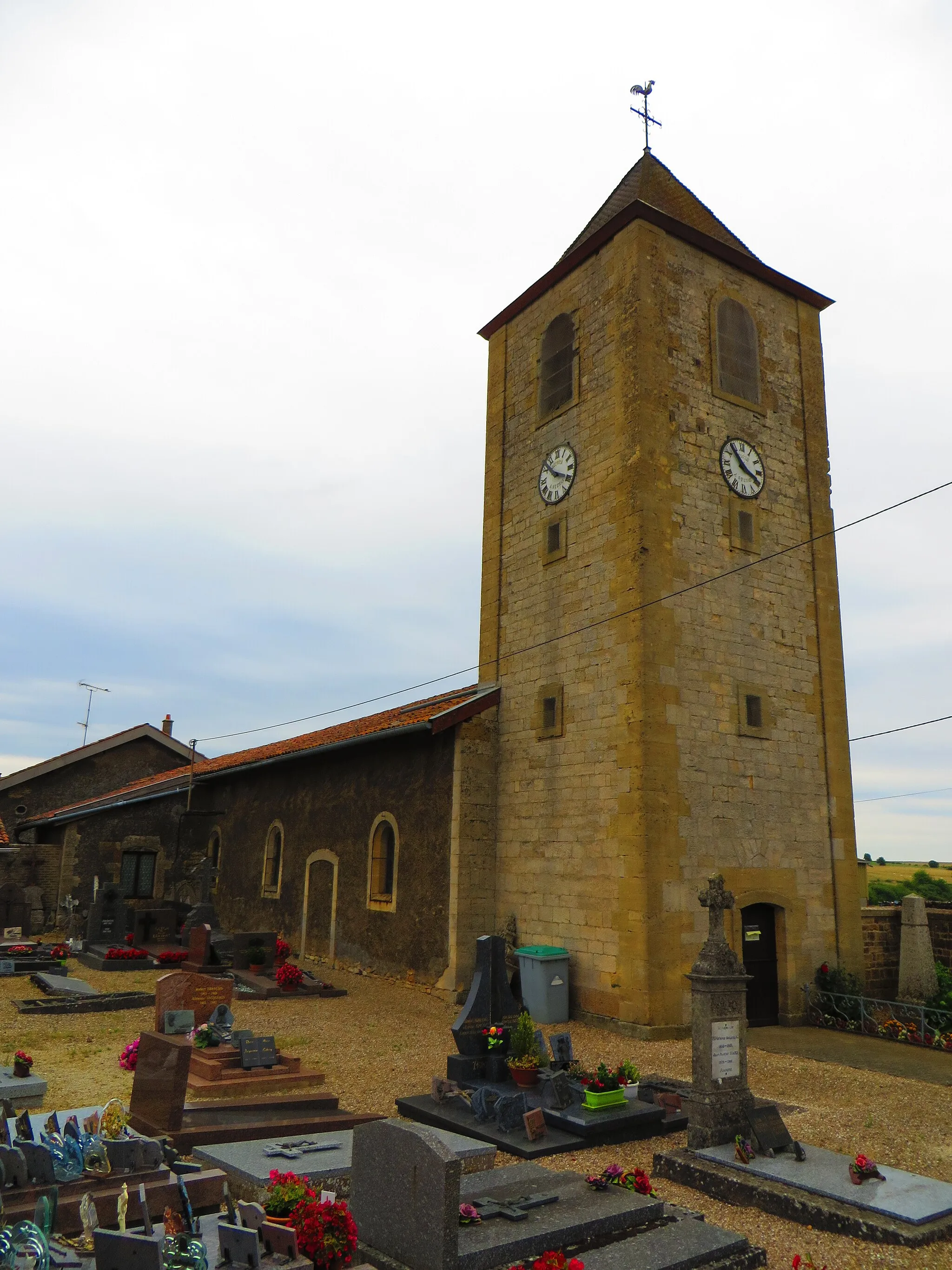 Photo showing: Villers-lès-Mangiennes L'église Saint-Nicolas