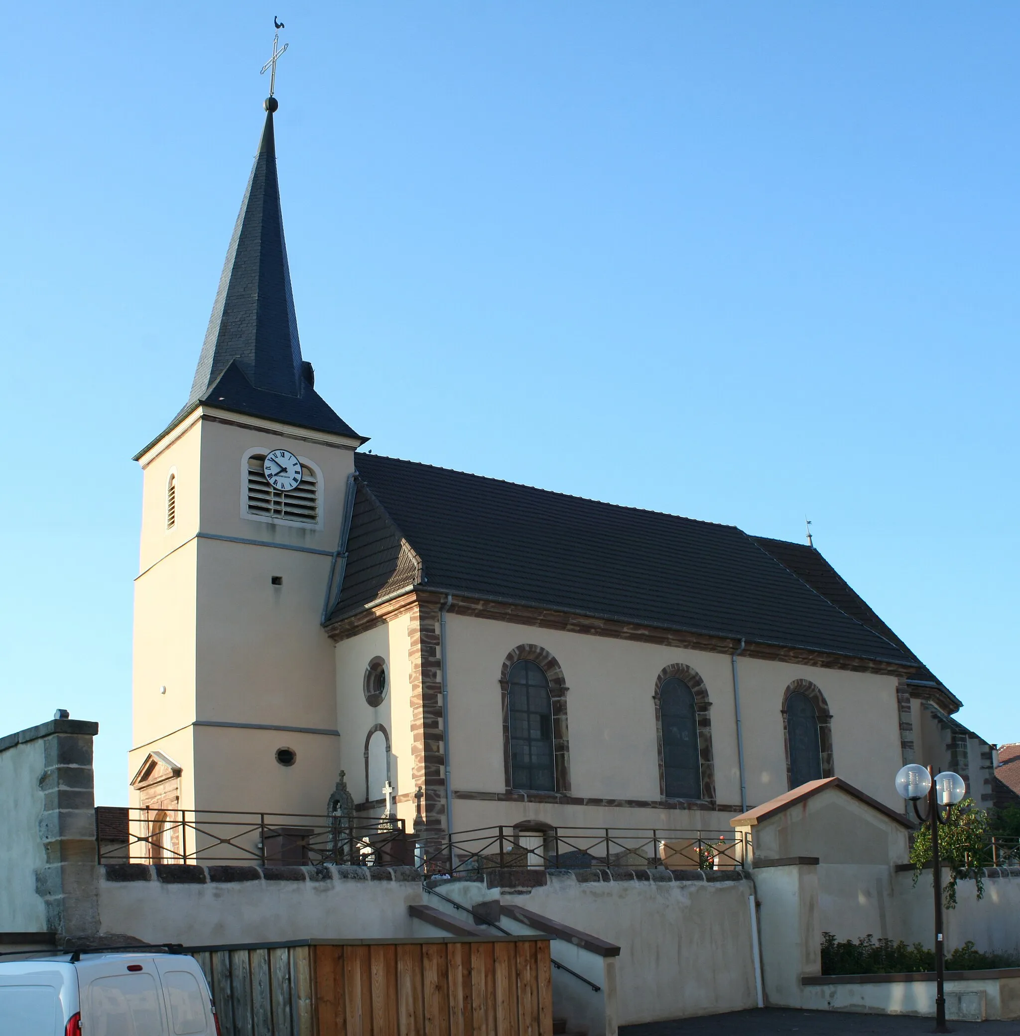 Photo showing: Église Saint-Georges de Sainte-Hélène (Vosges)