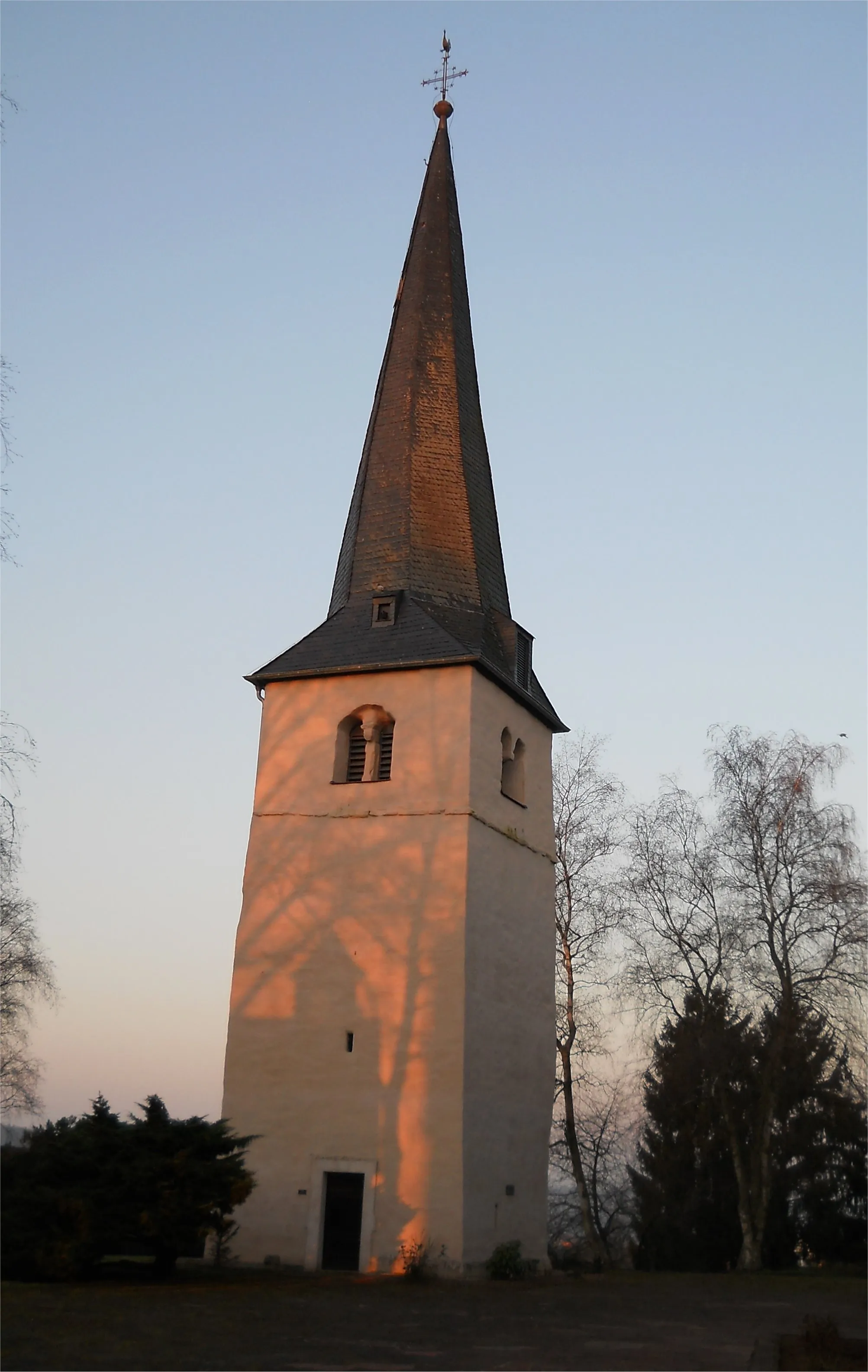 Photo showing: Alter Kirchturm Lockweiler