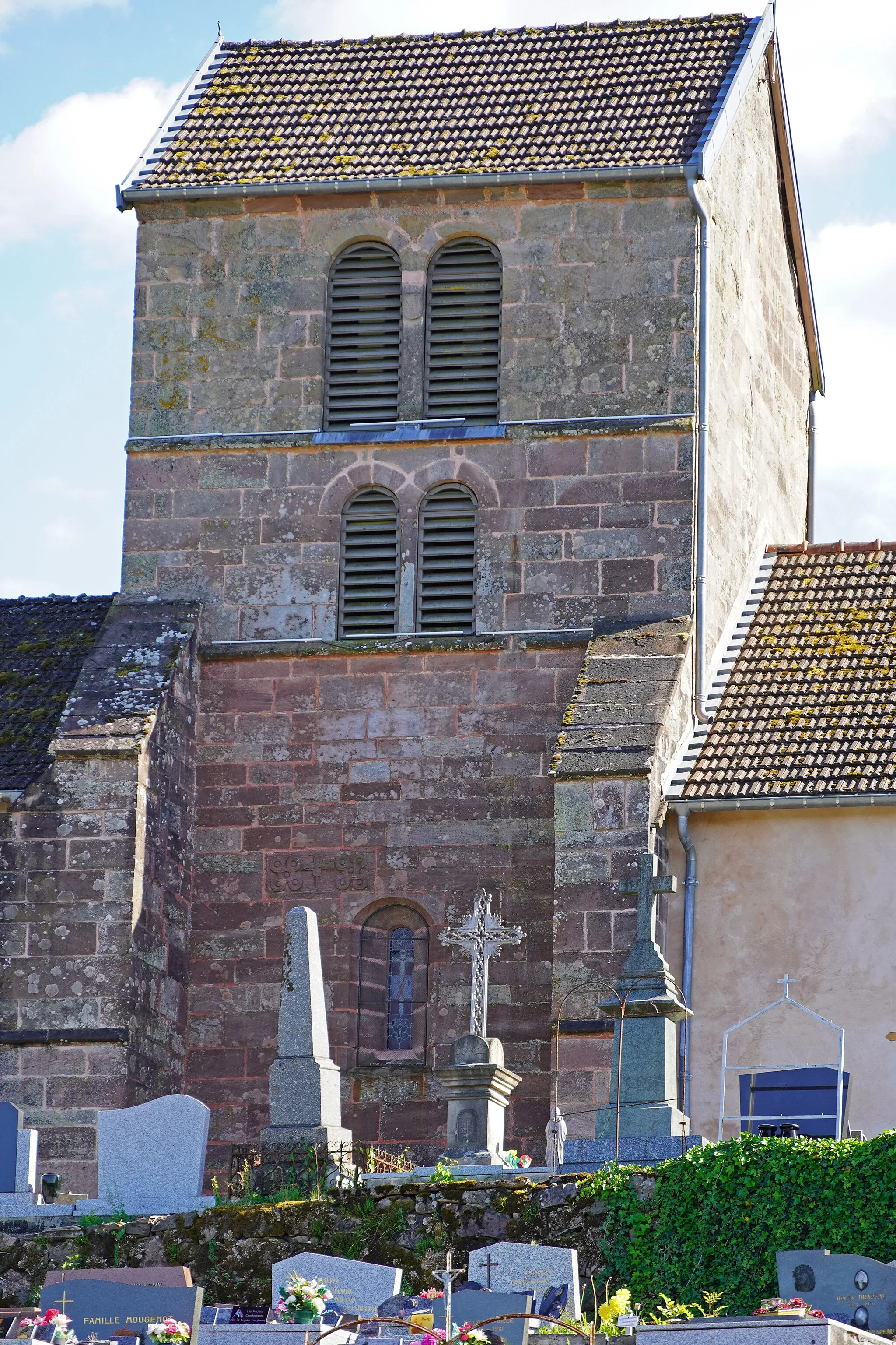 Photo showing: Clocher de la chapelle Saint-Martin de Faucogney-et-la-Mer.