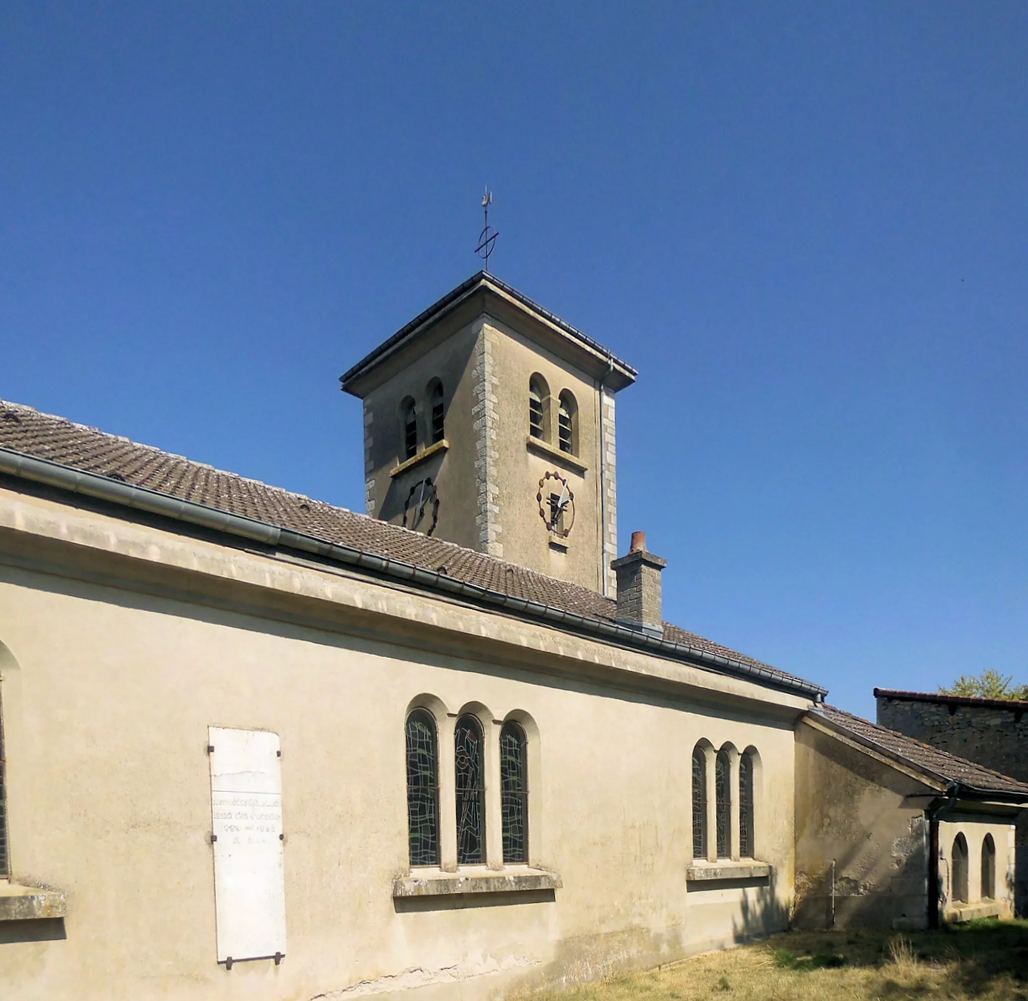 Photo showing: L*église Saint-Médard d'Aingeray, côté sud