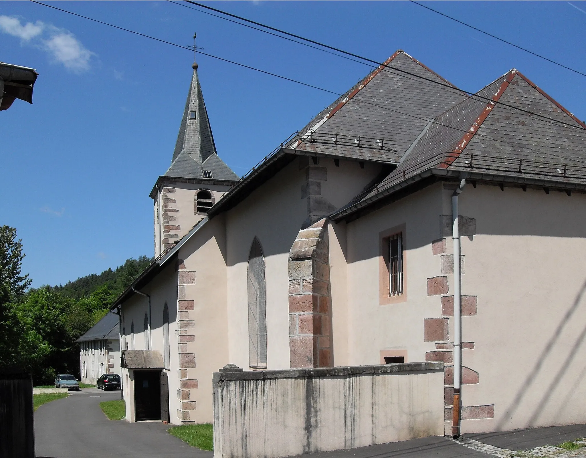 Photo showing: L'église Saint-Blaise à Rochesson, côté sud-est