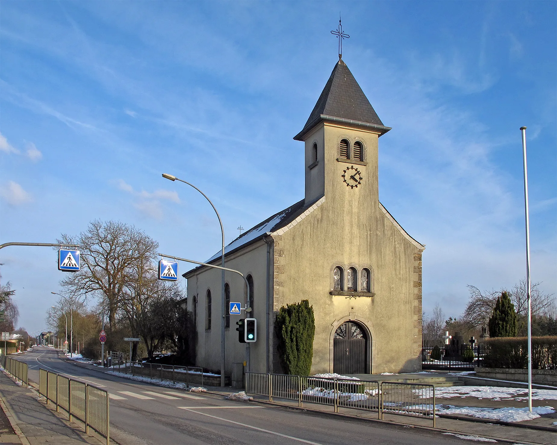 Photo showing: Church of Ehlerange, Luxembourg
