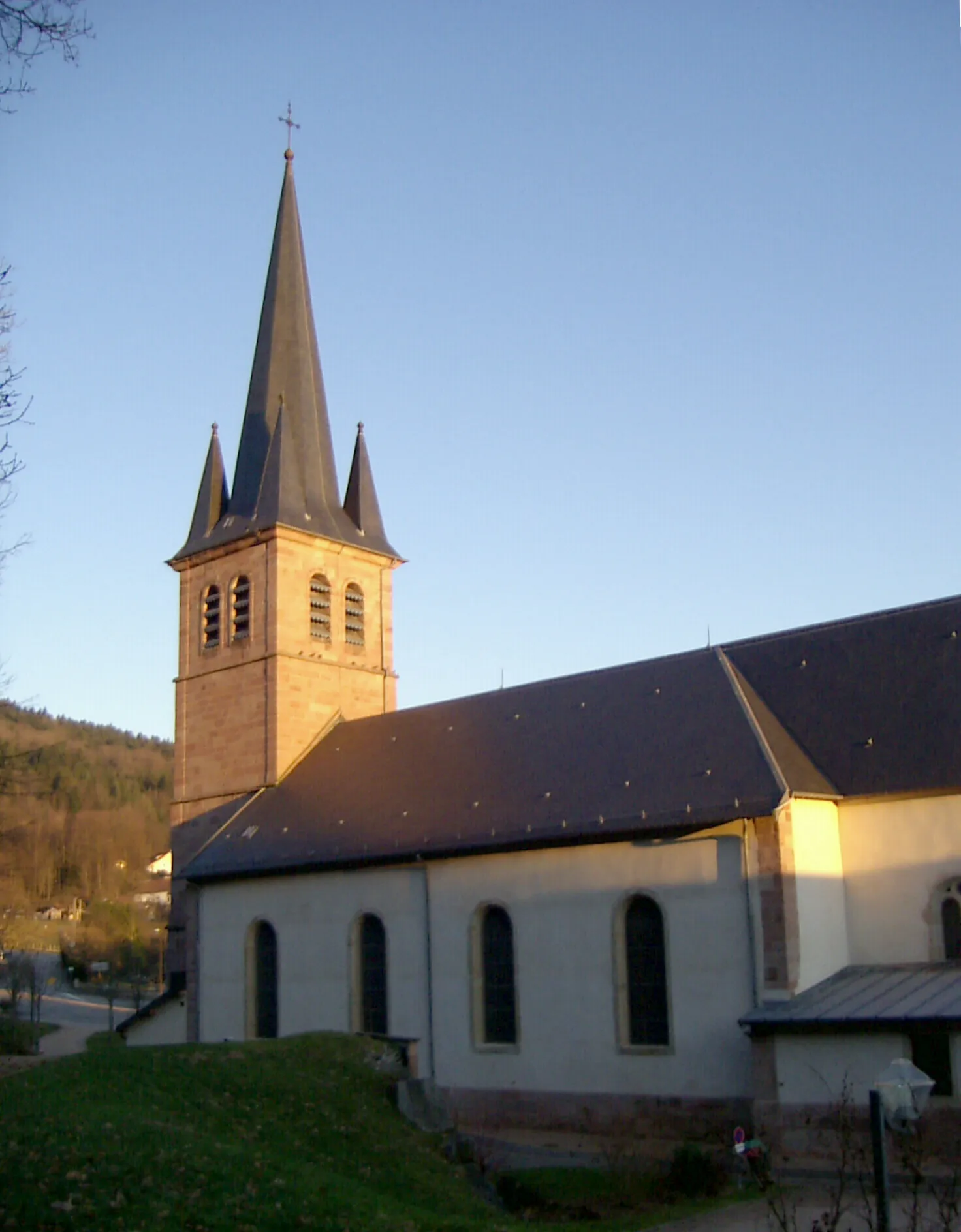 Photo showing: L'église Saints-Nabord-et-Gorgon à Saint-Nabord, côté sud