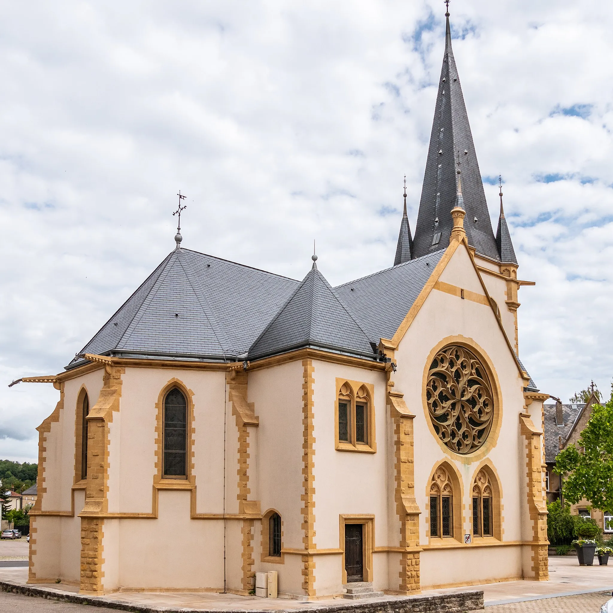 Photo showing: Temple protestant de Courcelles-Chaussy