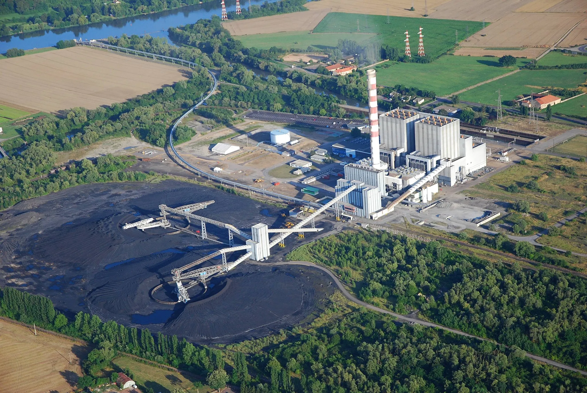 Photo showing: La Maxe power station, France