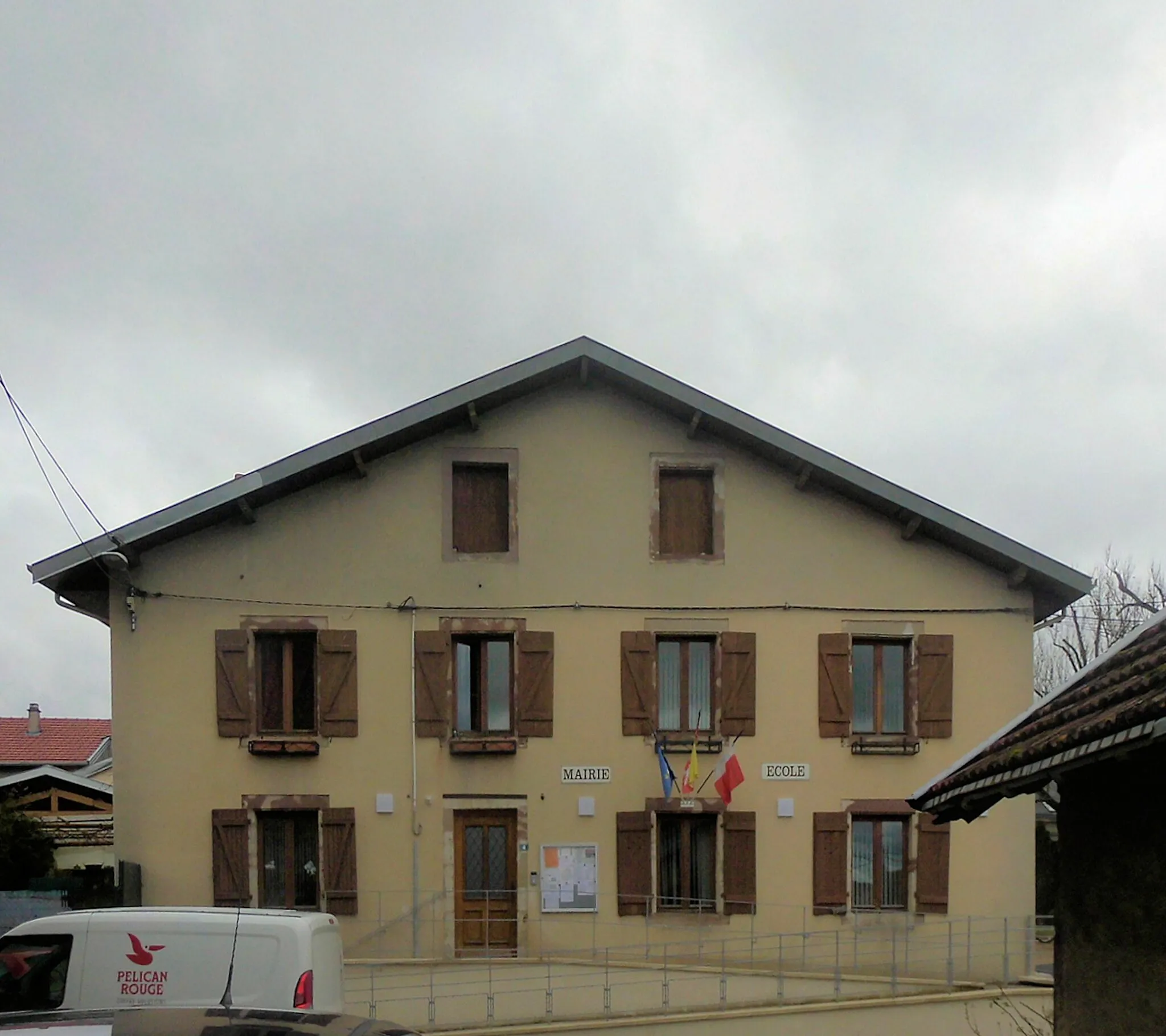 Photo showing: La mairie-école de Vallois