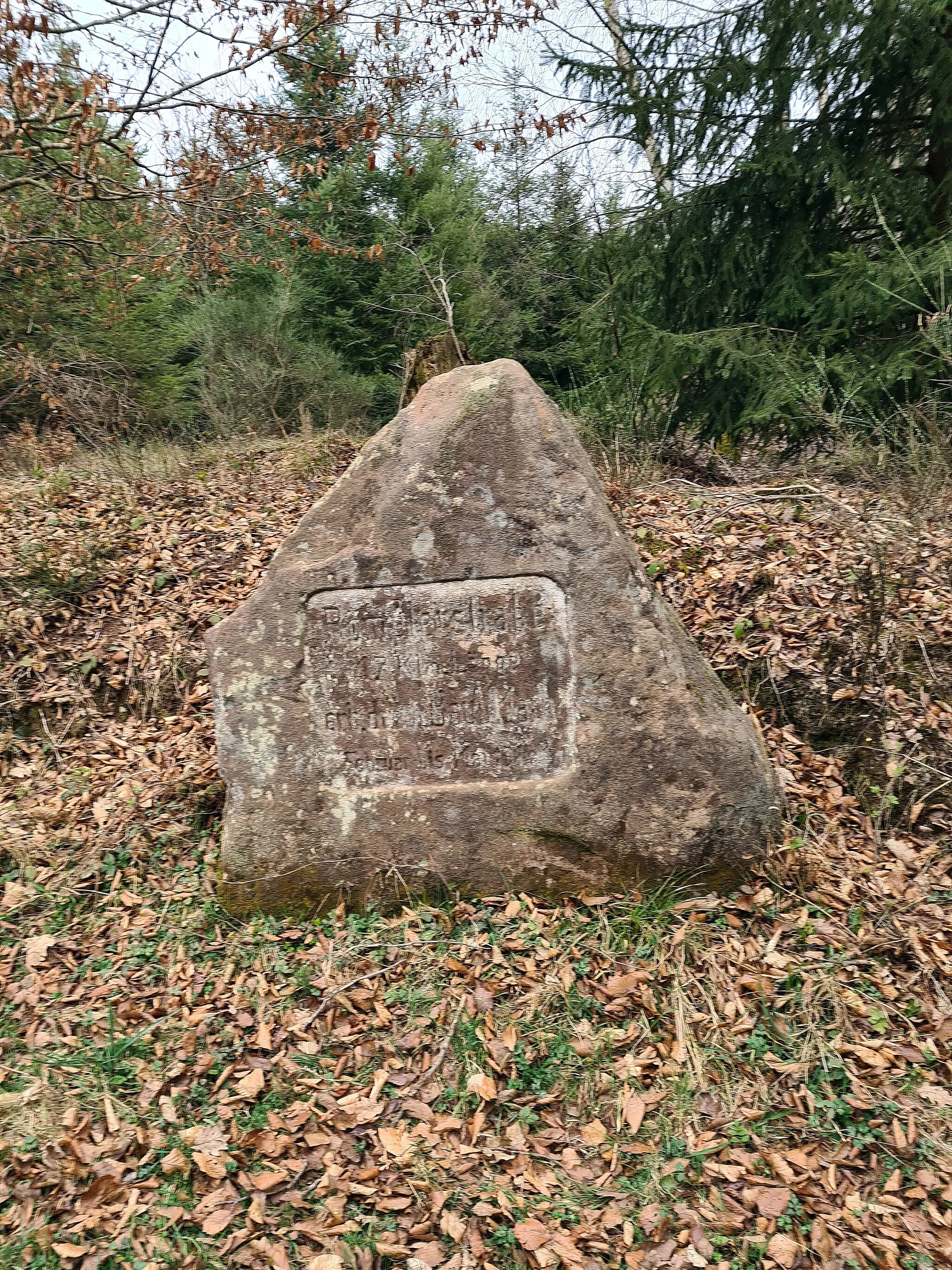 Photo showing: Val-et-Châtillon (Meurthe-et-Moselle) : borne de la Première Guerre mondiale