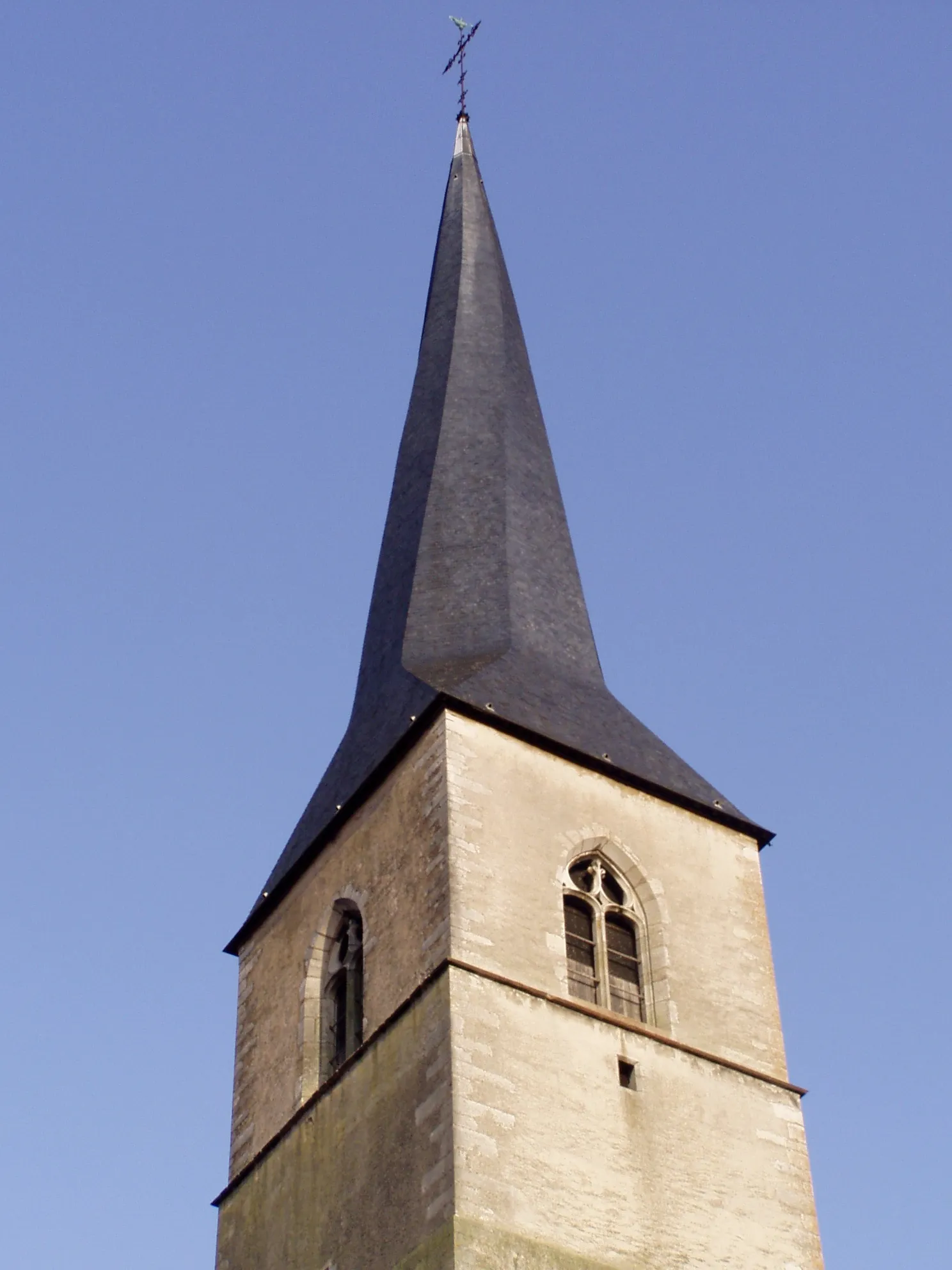 Photo showing: Clocher de l'église de Vézelise