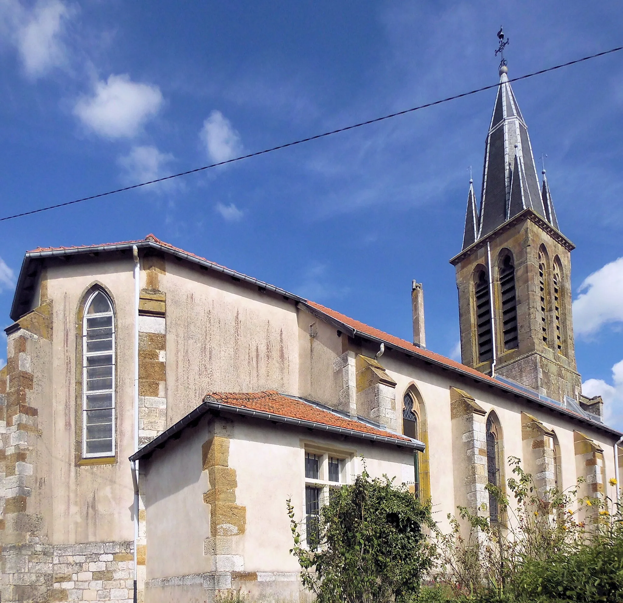 Photo showing: L'église Saint-Epvre de Grimonviller, côté sud-ouest