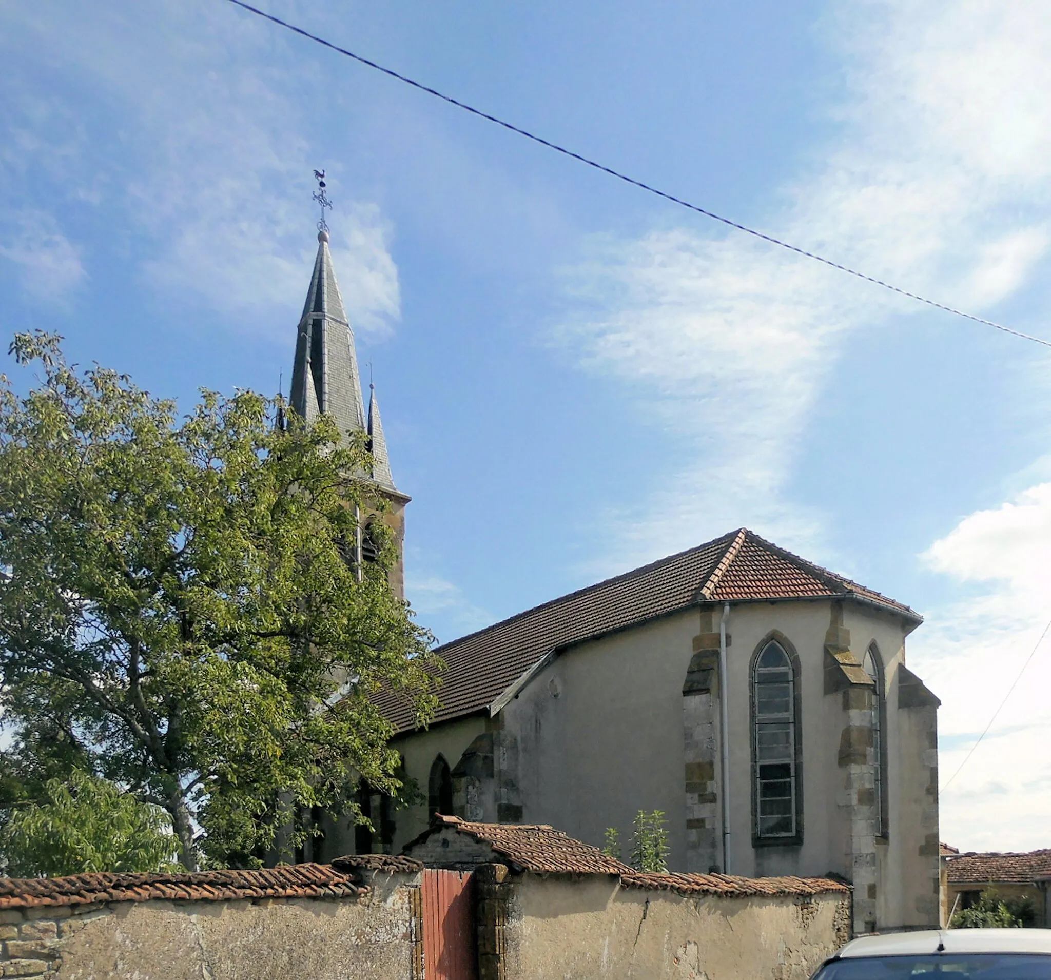 Photo showing: L'église Saint-Epvre de Grimonviller, côté nord-ouest