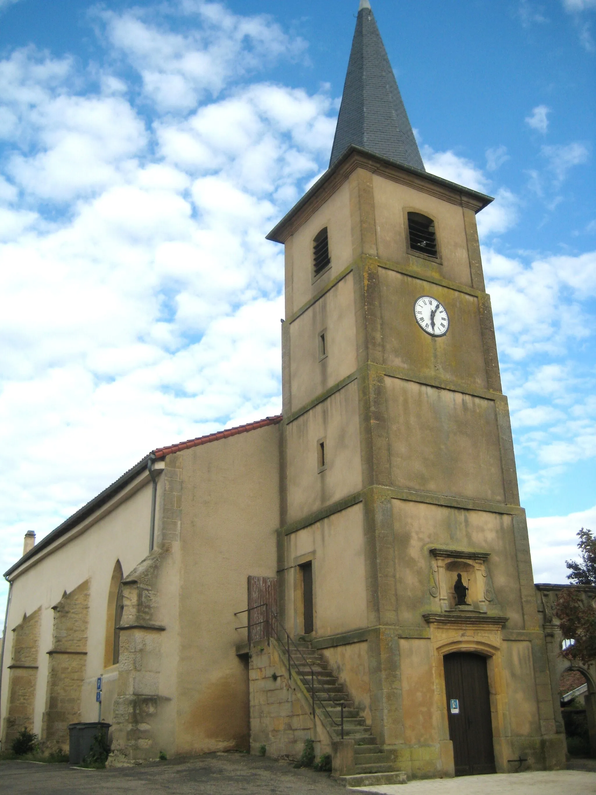 Photo showing: DescriptionEglise Hatrize.jpg

eglise Hatrize
Date

7 August 2011
Source

mon appareil photo
Author

Aimelaime
Permission (Reusing this file)

Public domainPublic domainfalsefalse

I, the copyright holder of this work, release this work into the public domain. This applies worldwide. In some countries this may not be legally possible; if so: I grant anyone the right to use this work for any purpose, without any conditions, unless such conditions are required by law.