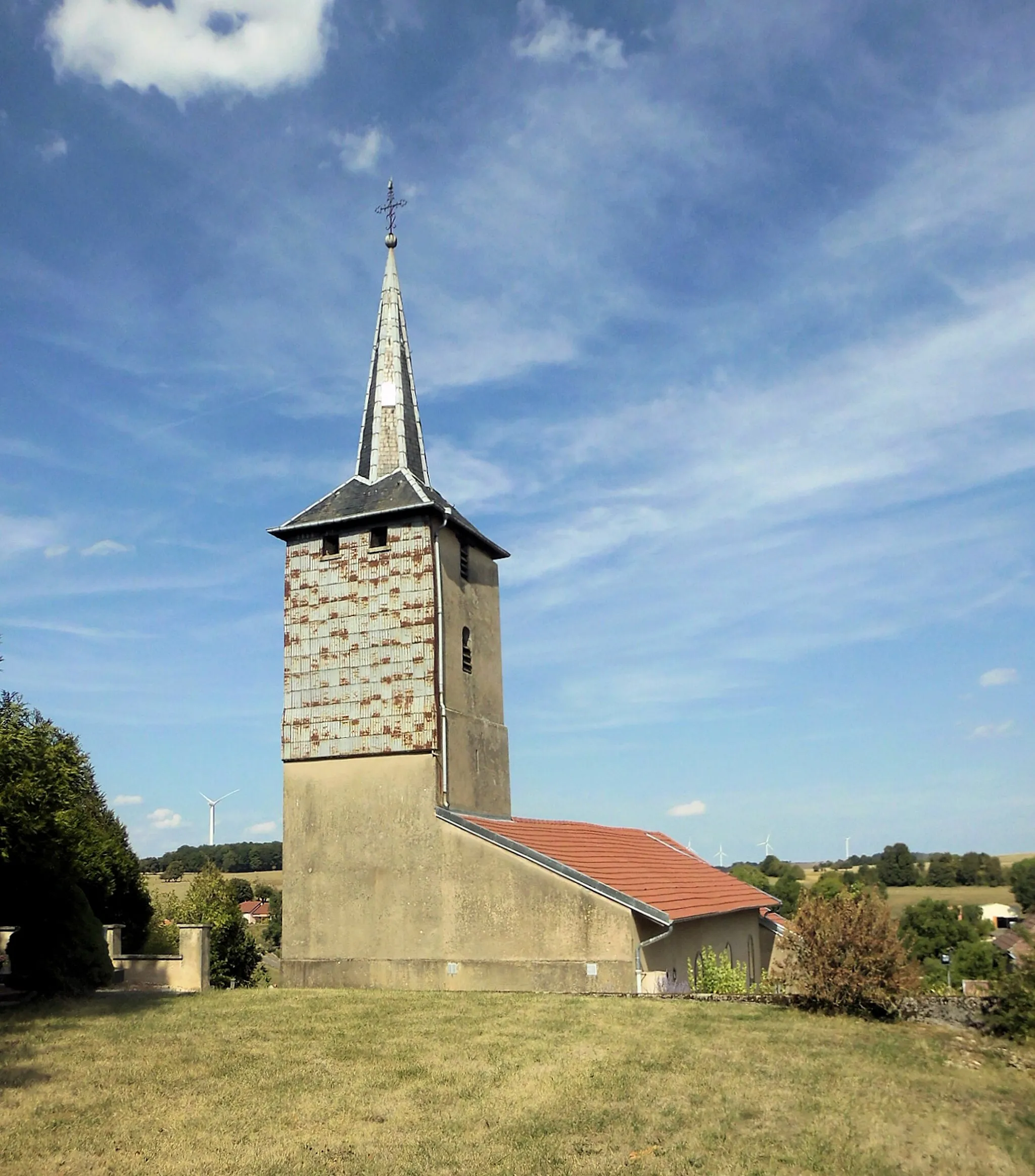 Photo showing: L'église Saint-Paul de Repaix, côté sud-ouest
