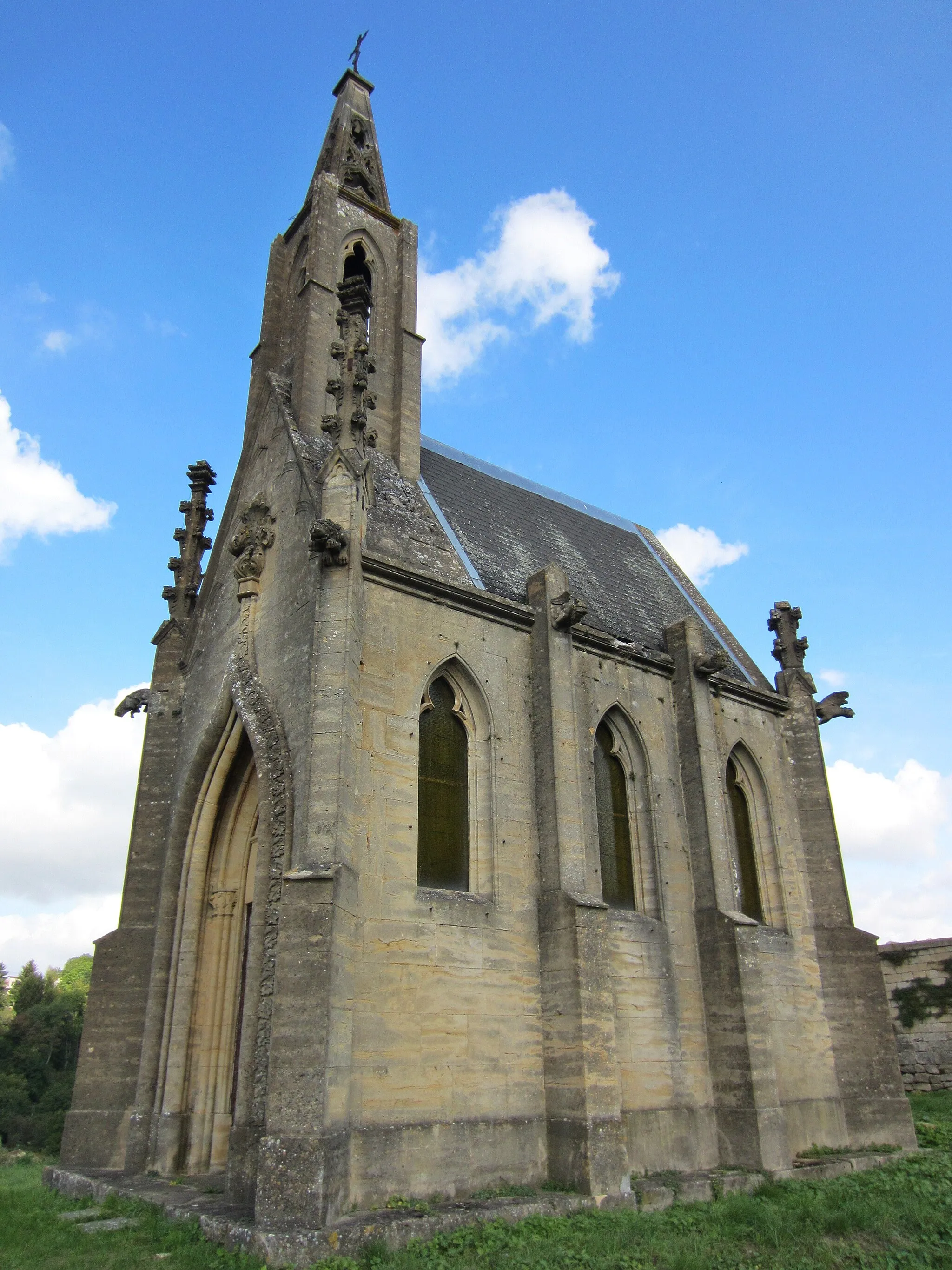 Photo showing: DescriptionChapelle sepulcral Seilliere Pierrepont 54.jpg

chapelle sepulcral seilliere Pierrepont 54
Date

24 September 2011
Source

mon appareil photo
Author

Aimelaime
Permission (Reusing this file)

Public domainPublic domainfalsefalse

I, the copyright holder of this work, release this work into the public domain. This applies worldwide. In some countries this may not be legally possible; if so: I grant anyone the right to use this work for any purpose, without any conditions, unless such conditions are required by law.