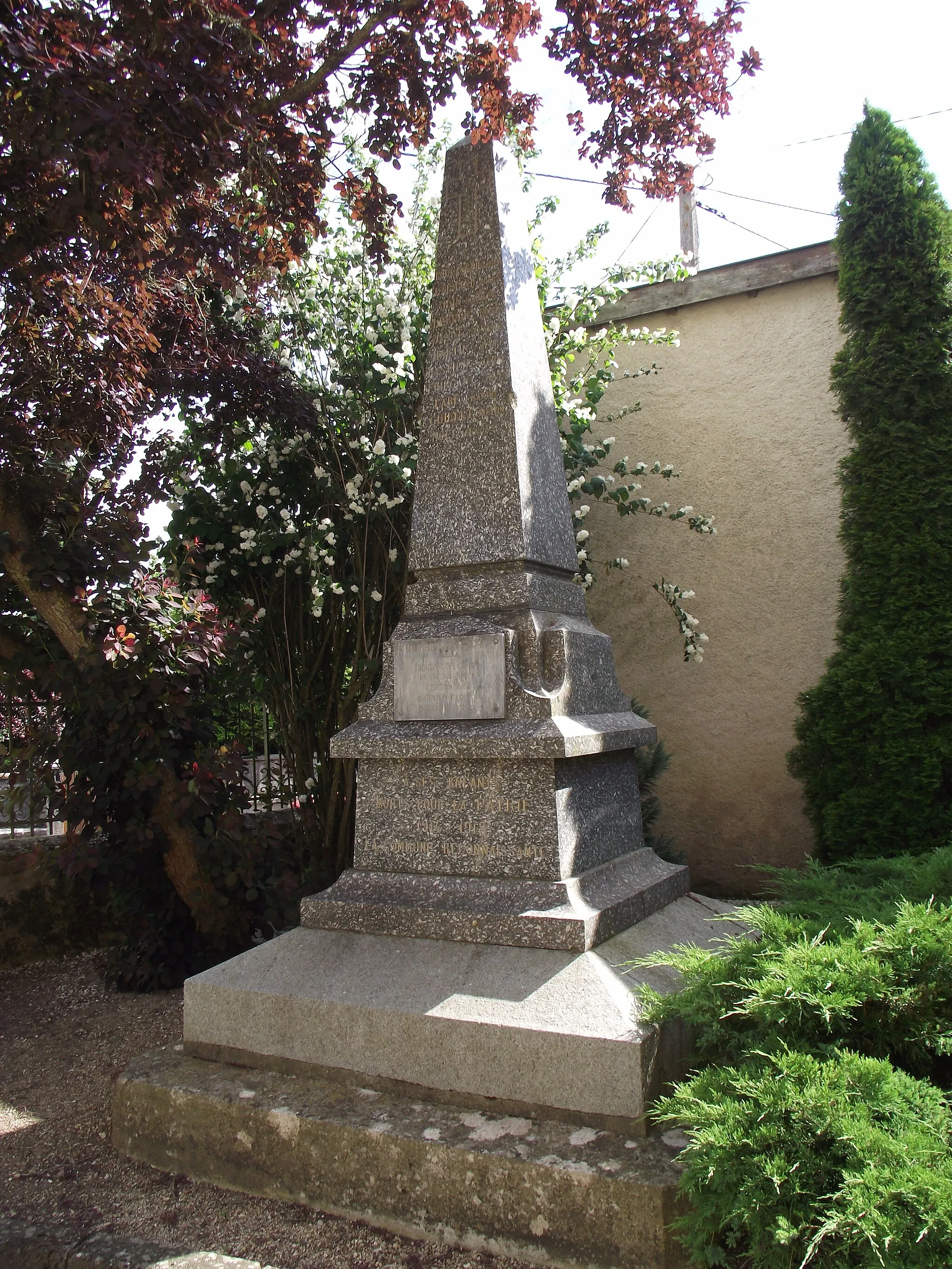 Photo showing: Monument aux Morts à Saulxures-les-Vannes