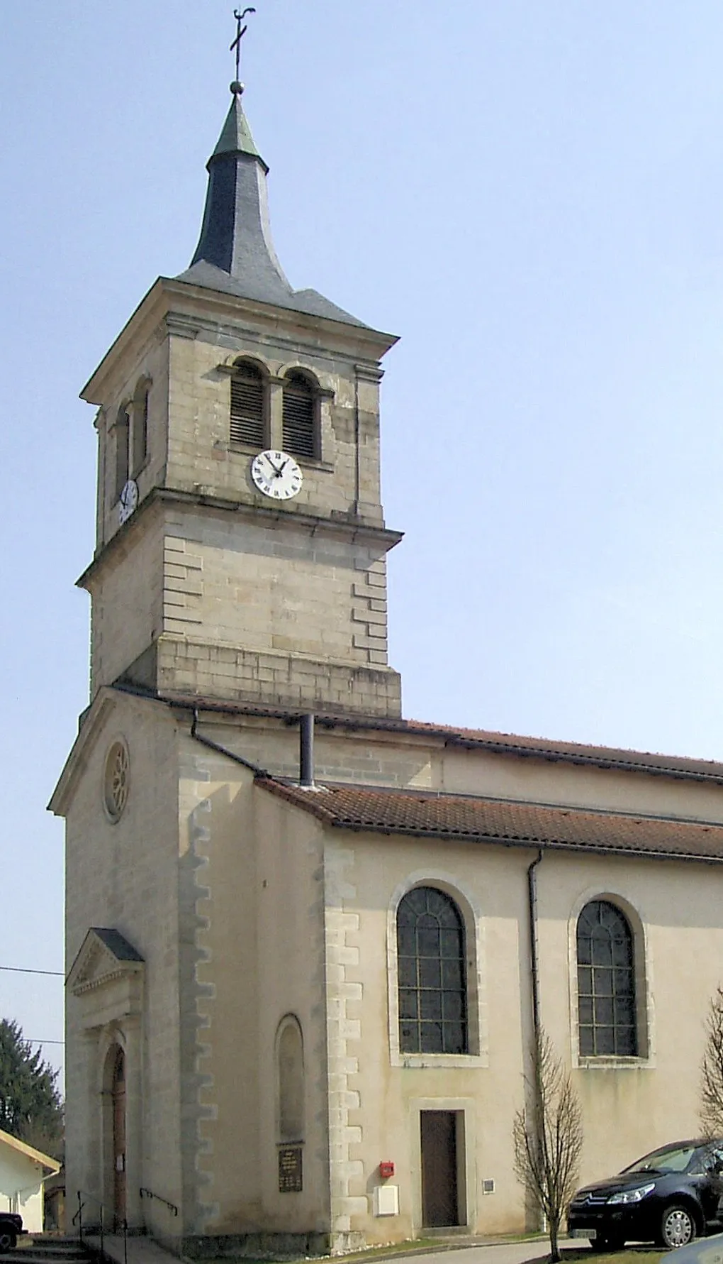 Photo showing: La tour d'église Saint-Léger d'Archettes