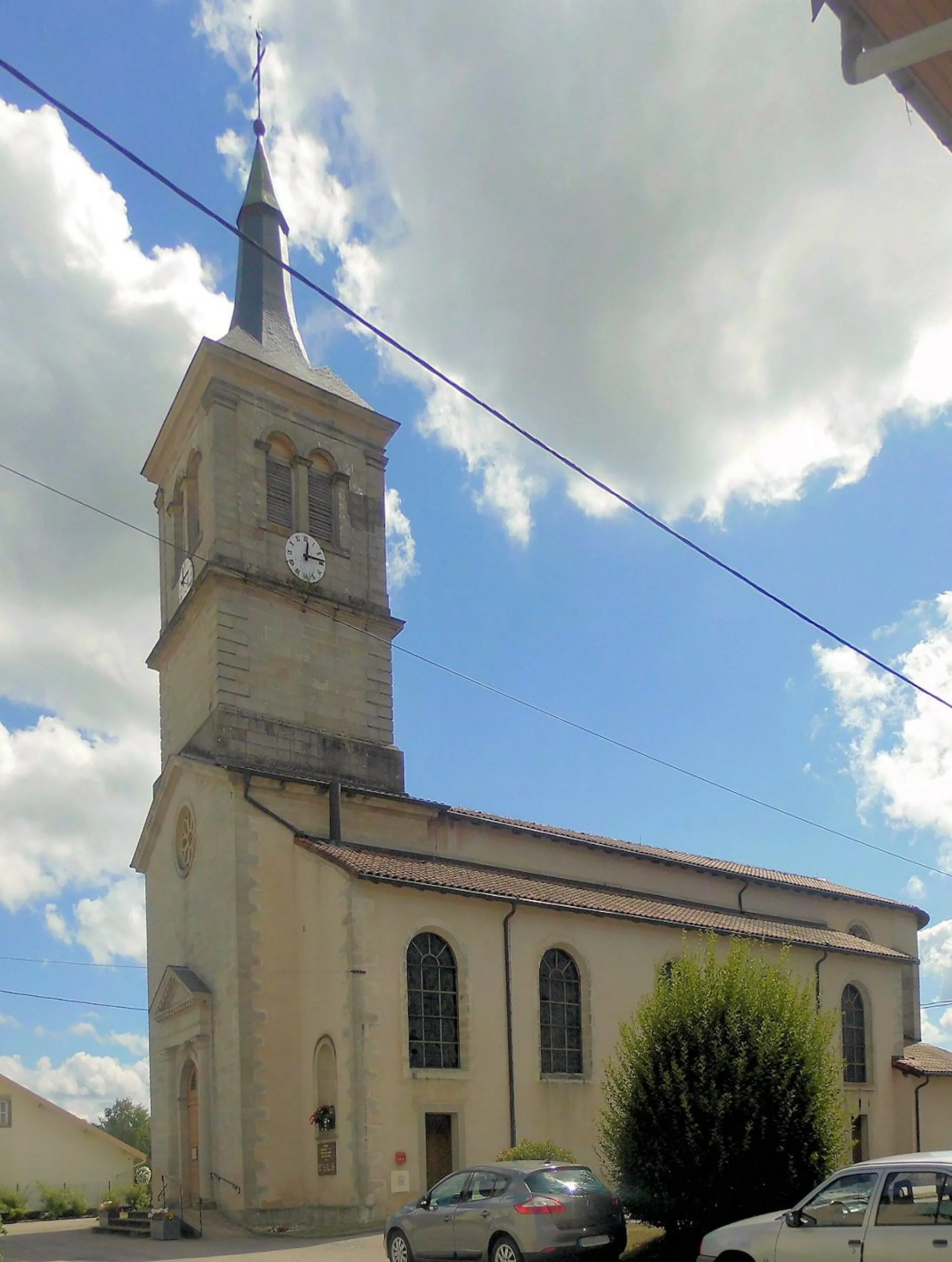 Photo showing: L'église Saint-Léger d'Archettes, côté ouest