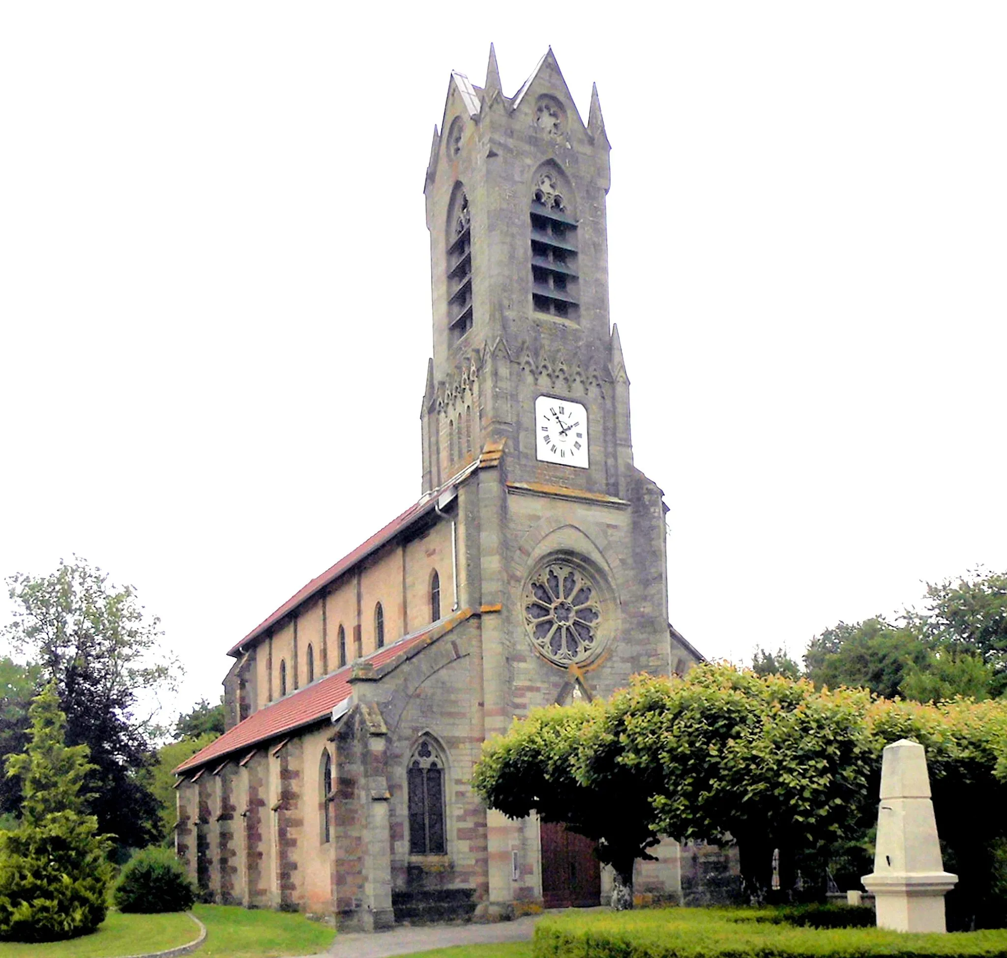 Photo showing: L'église Saints-Faust-et-Jovin à Belmont-lès-Darney, côté sud-ouest