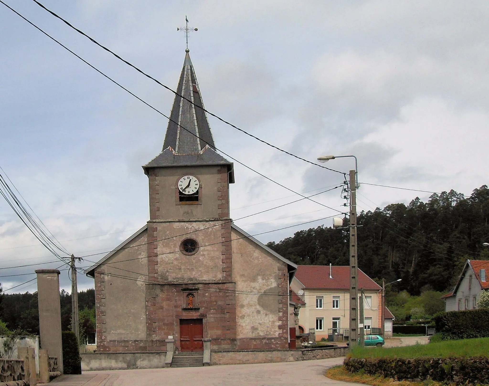 Photo showing: L'église Saint-Antoine à Biffontaine, côté sud