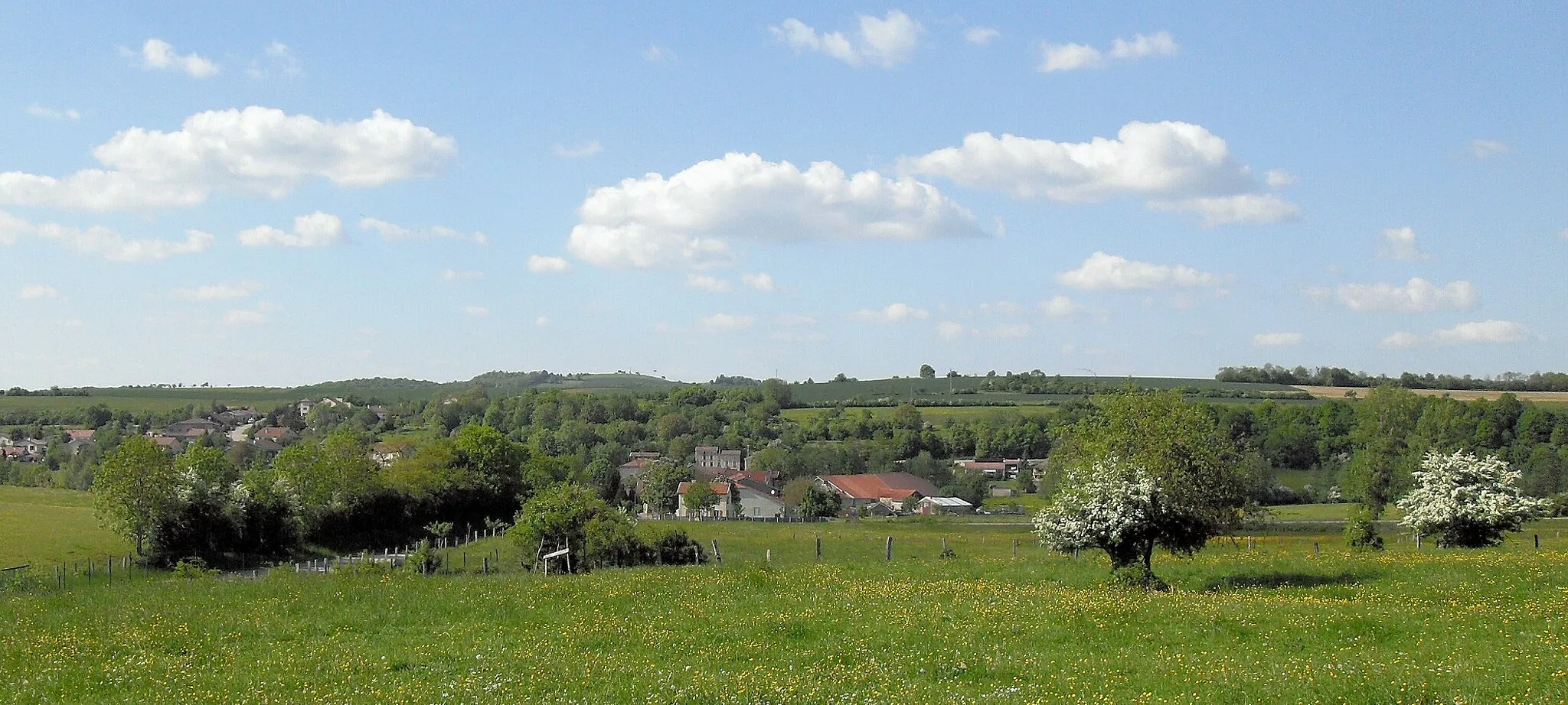 Photo showing: Vue depuis le sud sur Bocquegney