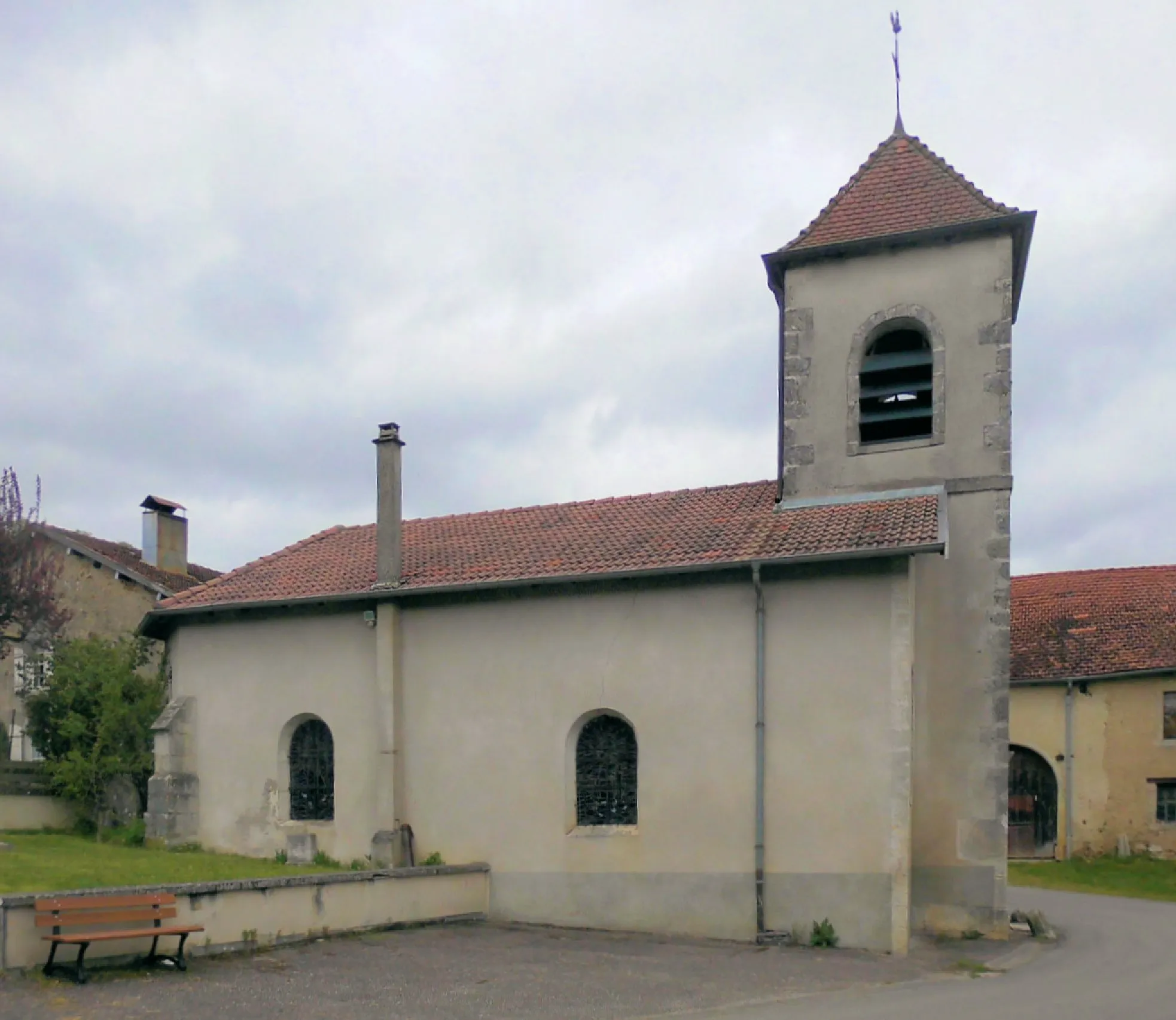 Photo showing: L'église Saint-Laurent de Courcelles-sous-Châtenois