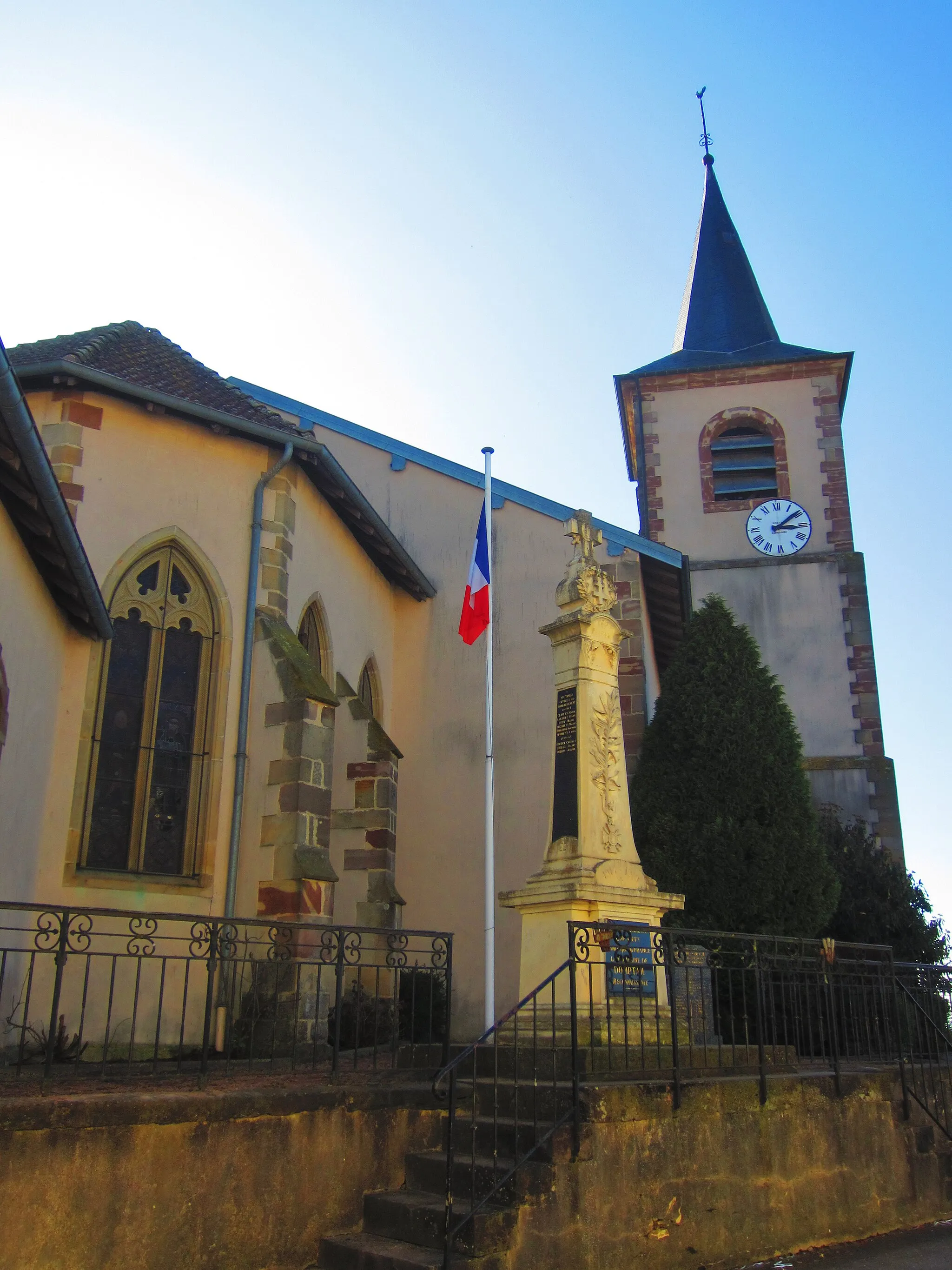 Photo showing: L'église Sainte-Céline à Domptail