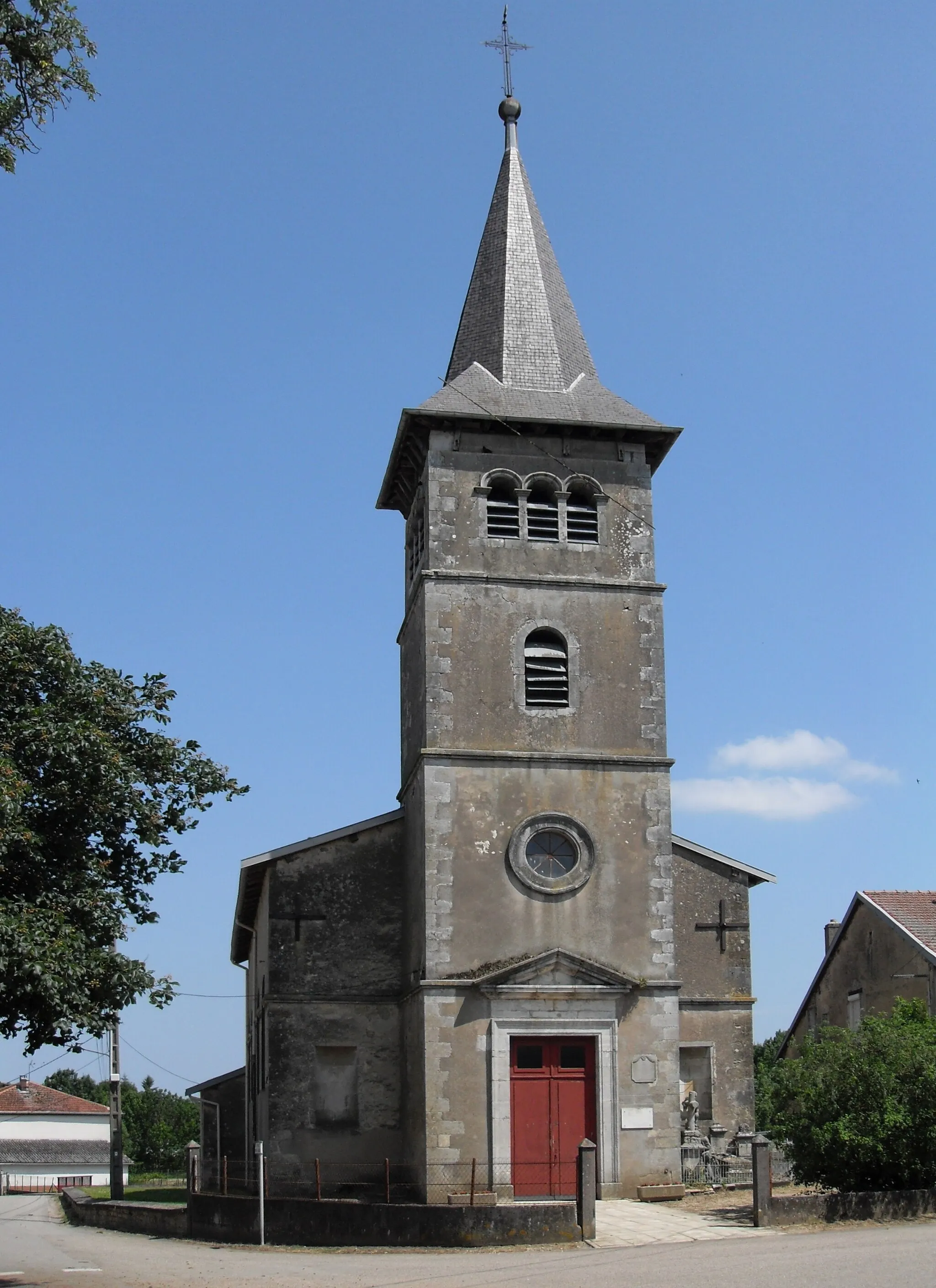 Photo showing: L'église Saint-Brice à Gironcourt-sur-Vraine, côté ouest