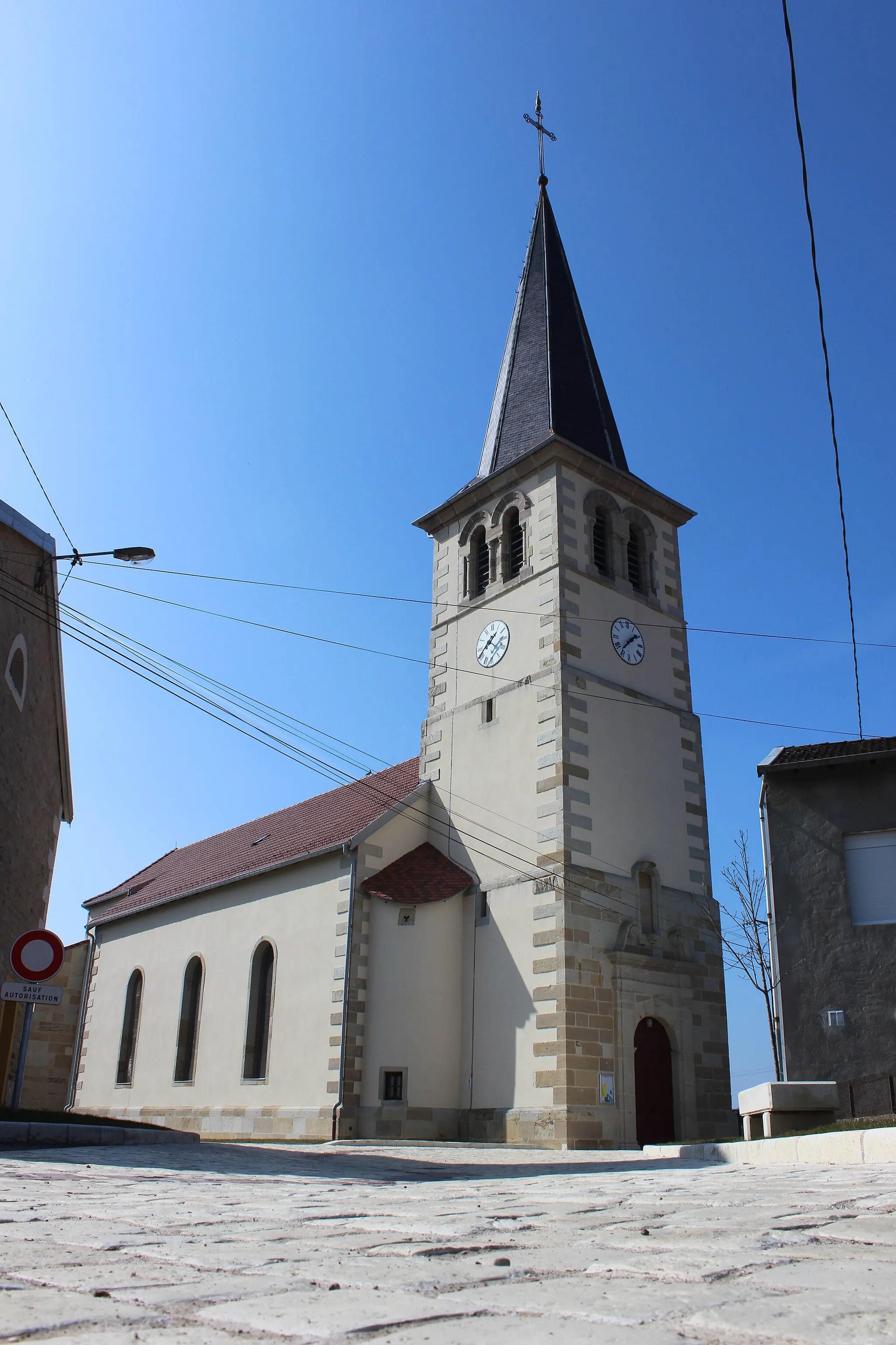 Photo showing: Façade de l'église de Girancourt après sa rénovation
