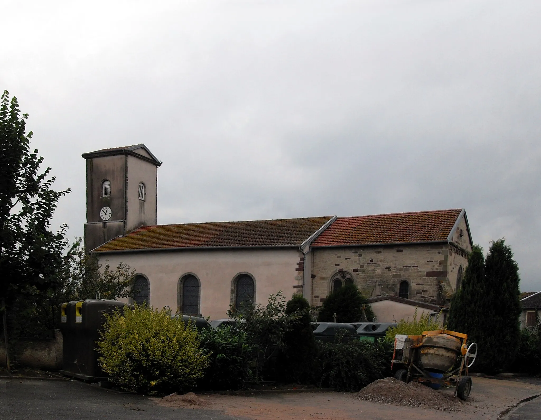 Photo showing: L'église Saint-Hilaire de Hagécourt, côté sud-est