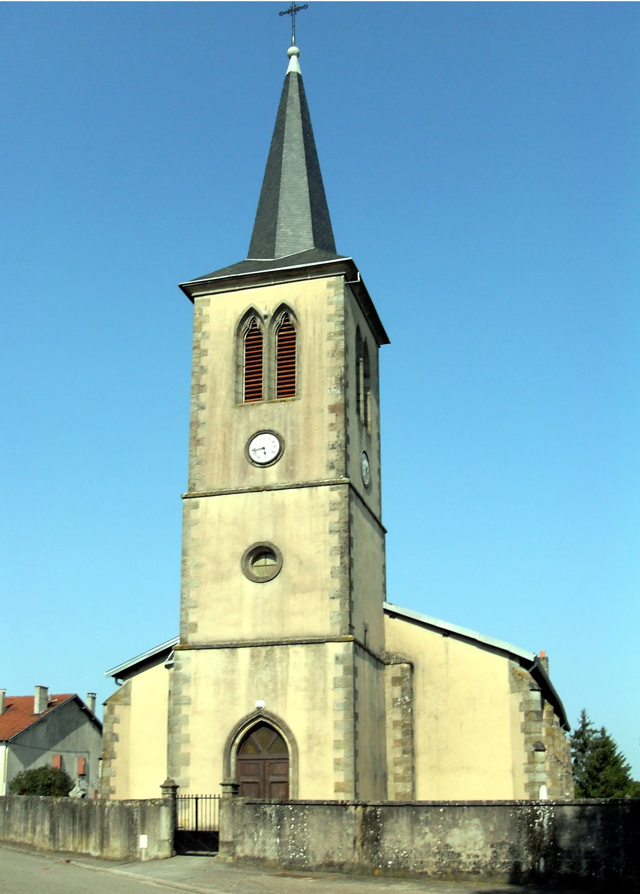 Photo showing: L'église des Saint-Martin à Hadigny-les-Verrières, côté ouest